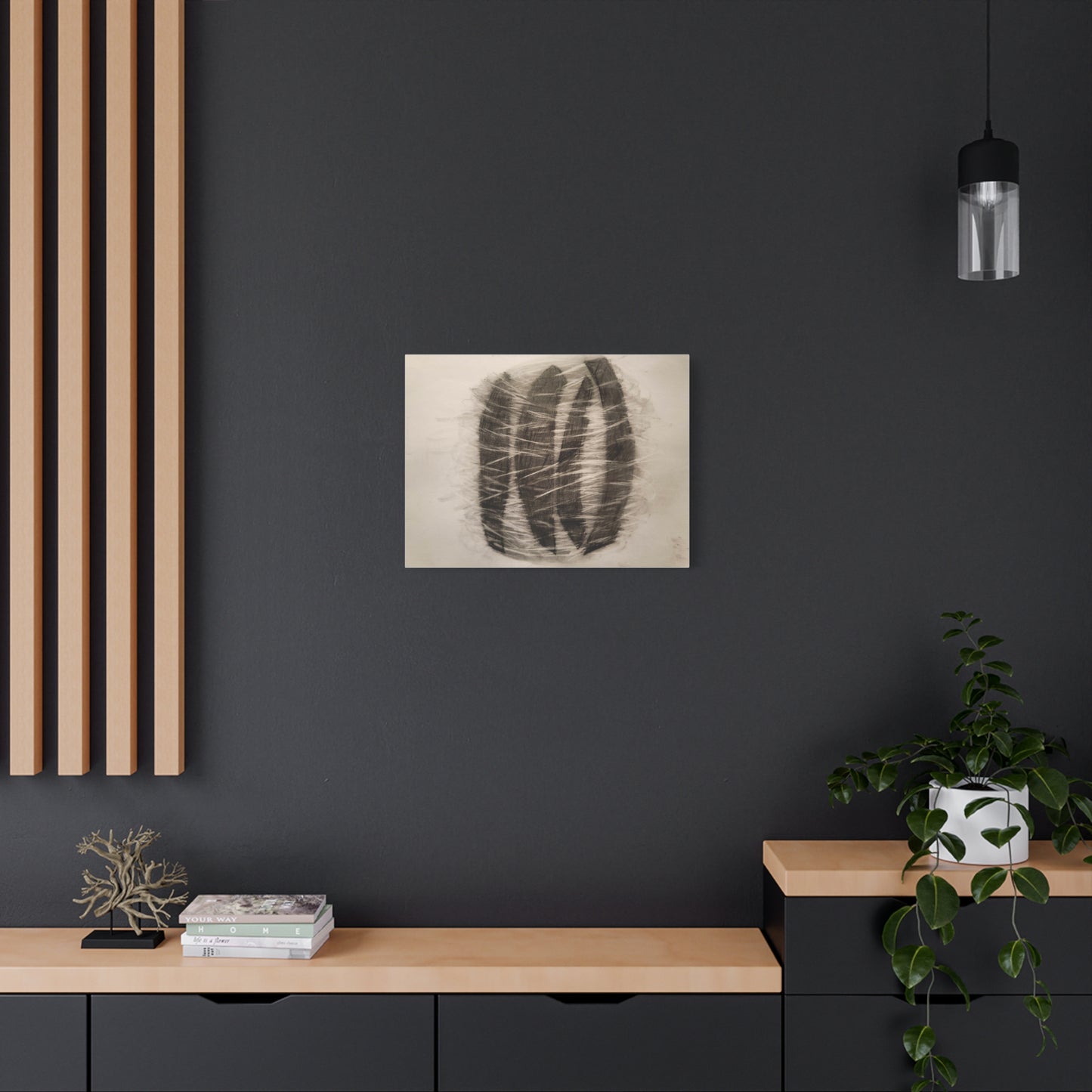 Line Drawing by Art Canvas Wall Art, Abstract Decor, Modern Home Design, Unique Gift for Art Lovers, Gallery Style Print