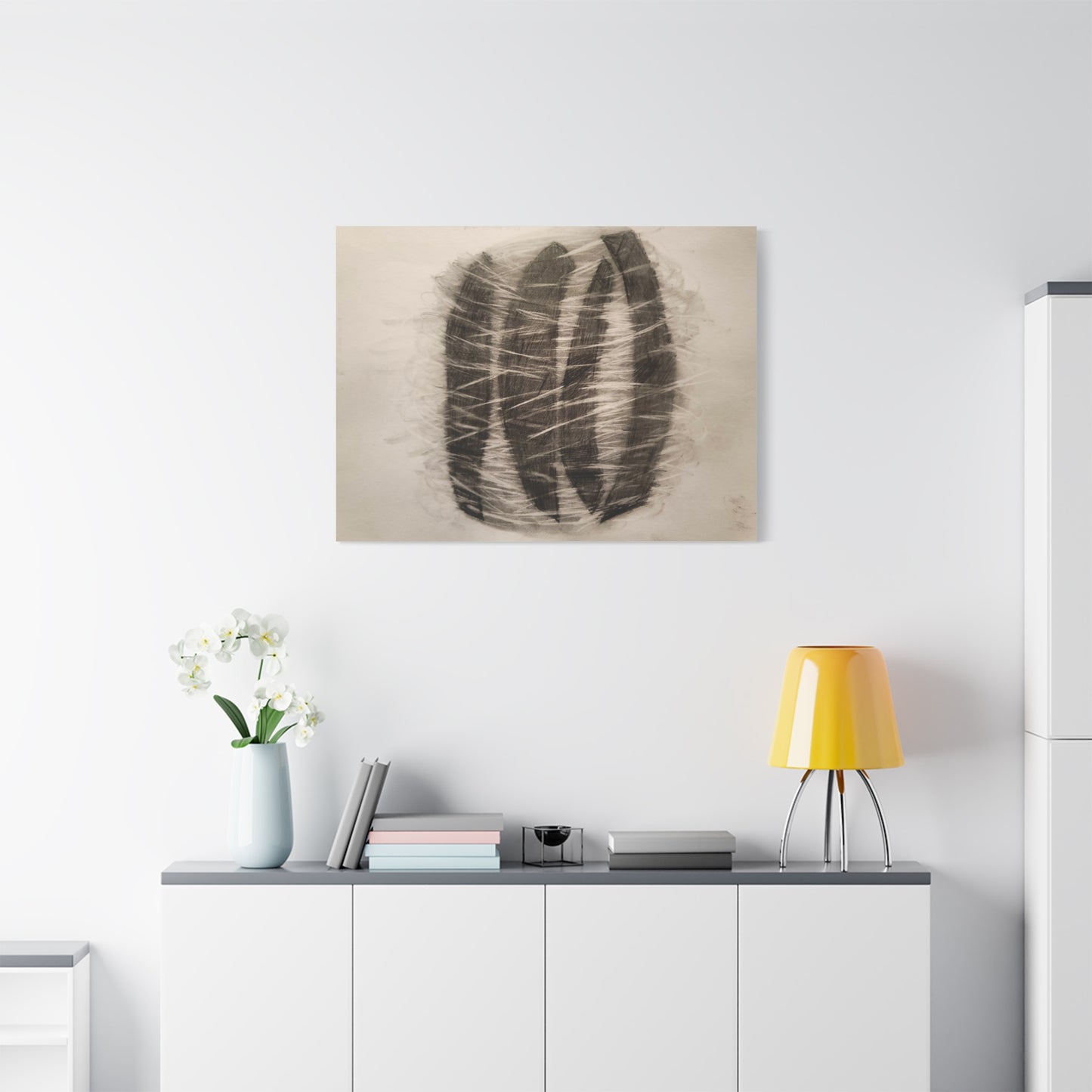 Line Drawing by Art Canvas Wall Art, Abstract Decor, Modern Home Design, Unique Gift for Art Lovers, Gallery Style Print