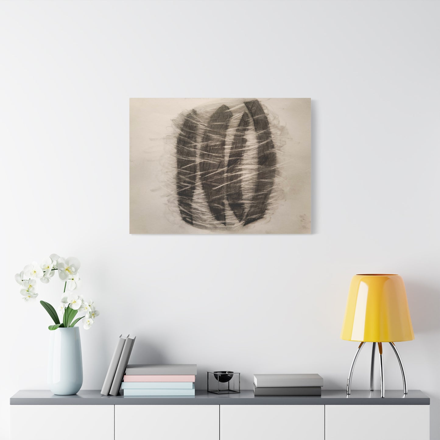 Line Drawing by Art Canvas Wall Art, Abstract Decor, Modern Home Design, Unique Gift for Art Lovers, Gallery Style Print