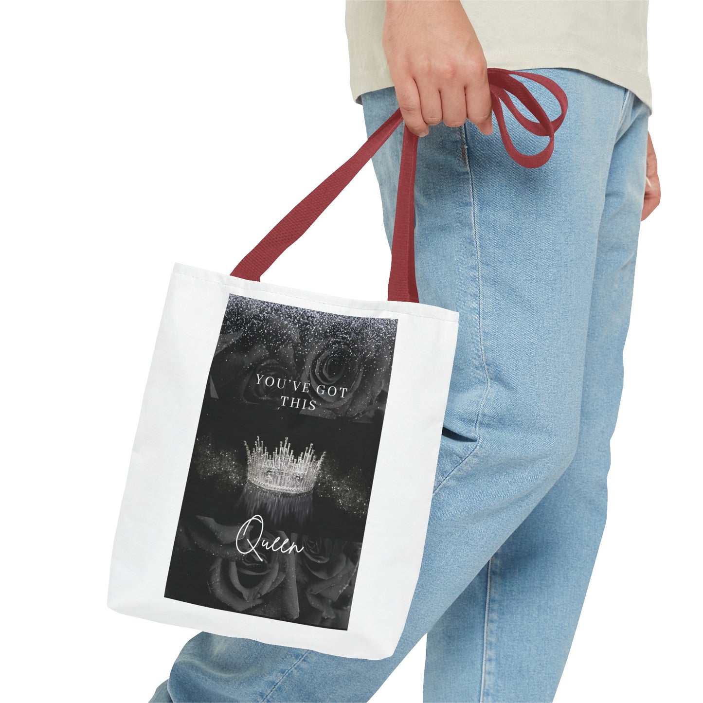 for her, mom, daughter, teen, college graduate Queen Tote Bag (AOP)