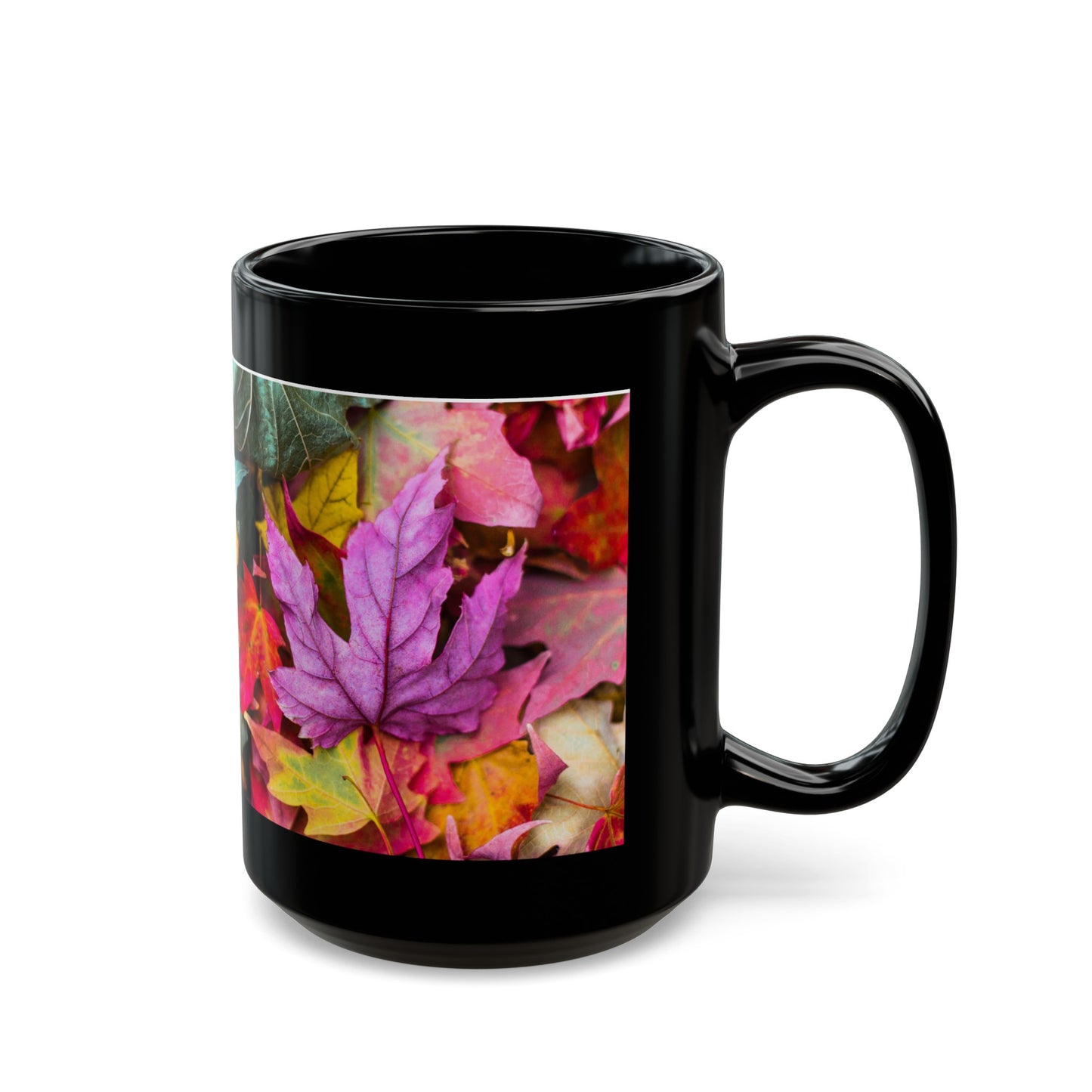 Autumn - Inspired Black, Ceramic Coffee Mug (11oz, 15oz)