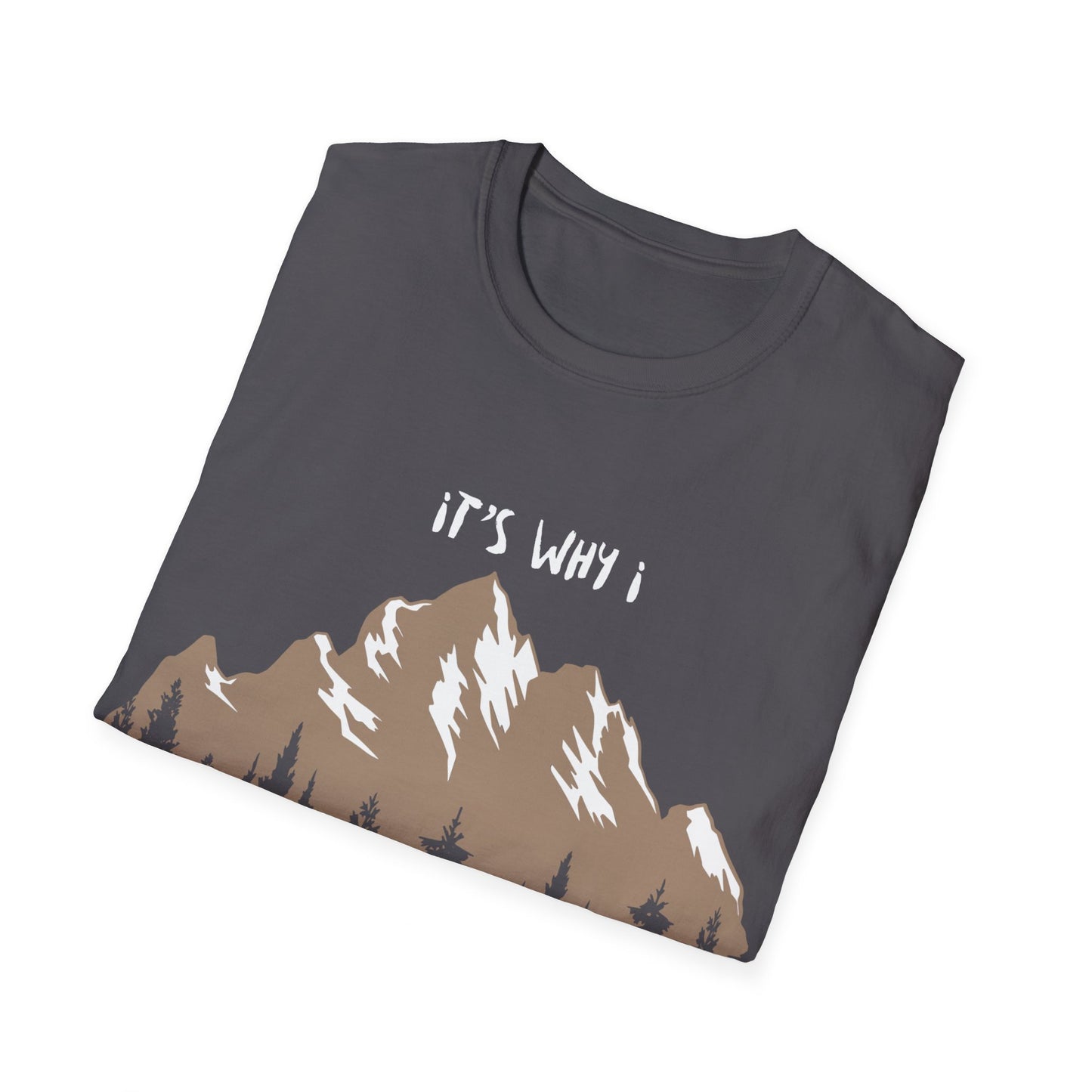 for him, her, daughter, son summer and spring T-Shirt with a mountain design motif