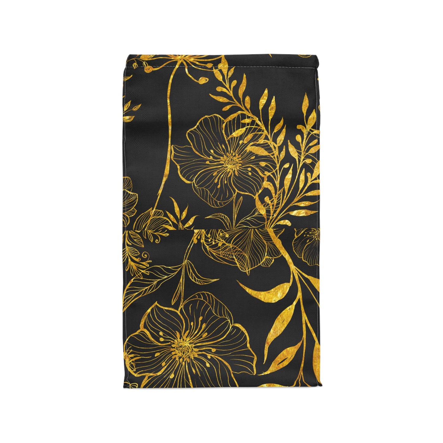 Gold floral Lunch Bag