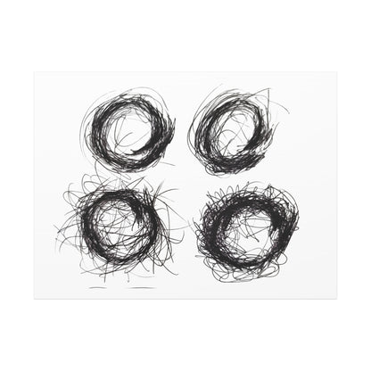 Line Drawing Wall Art, Modern Minimalist Decor, Home Office Artwork, Gift for Art Lovers, Contemporary Wall Hanging by artist Lisa Jennings