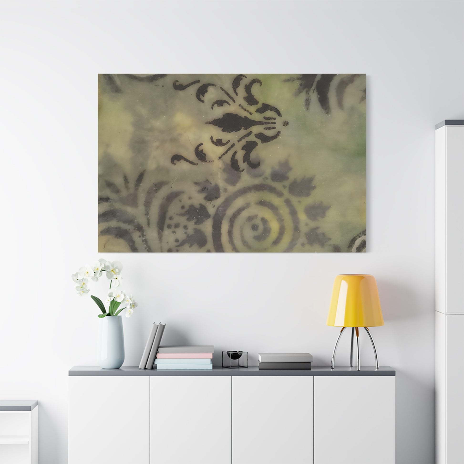 Canvas Print inspired by  Nature -Encaustic Painting by Lisa Jennings