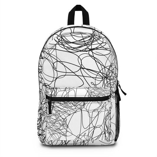 Scribble Art Inspired Backpack