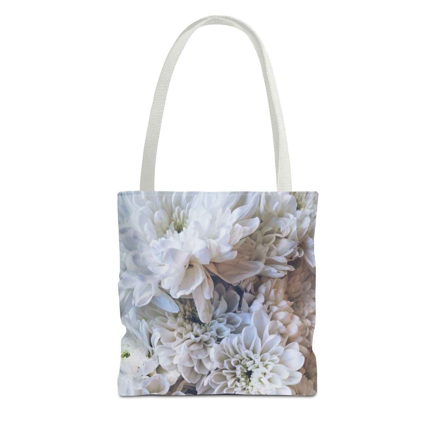 For mom, daughter, floral, White Flowers Tote workout school bag