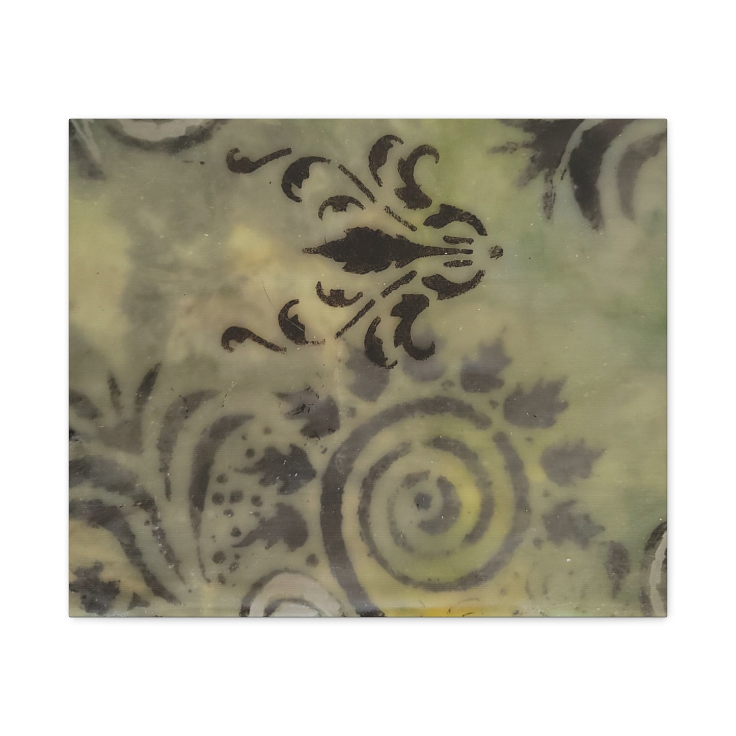 Nature-Inspired Stretched Canvas Art - Elegant Swirls and Patterns