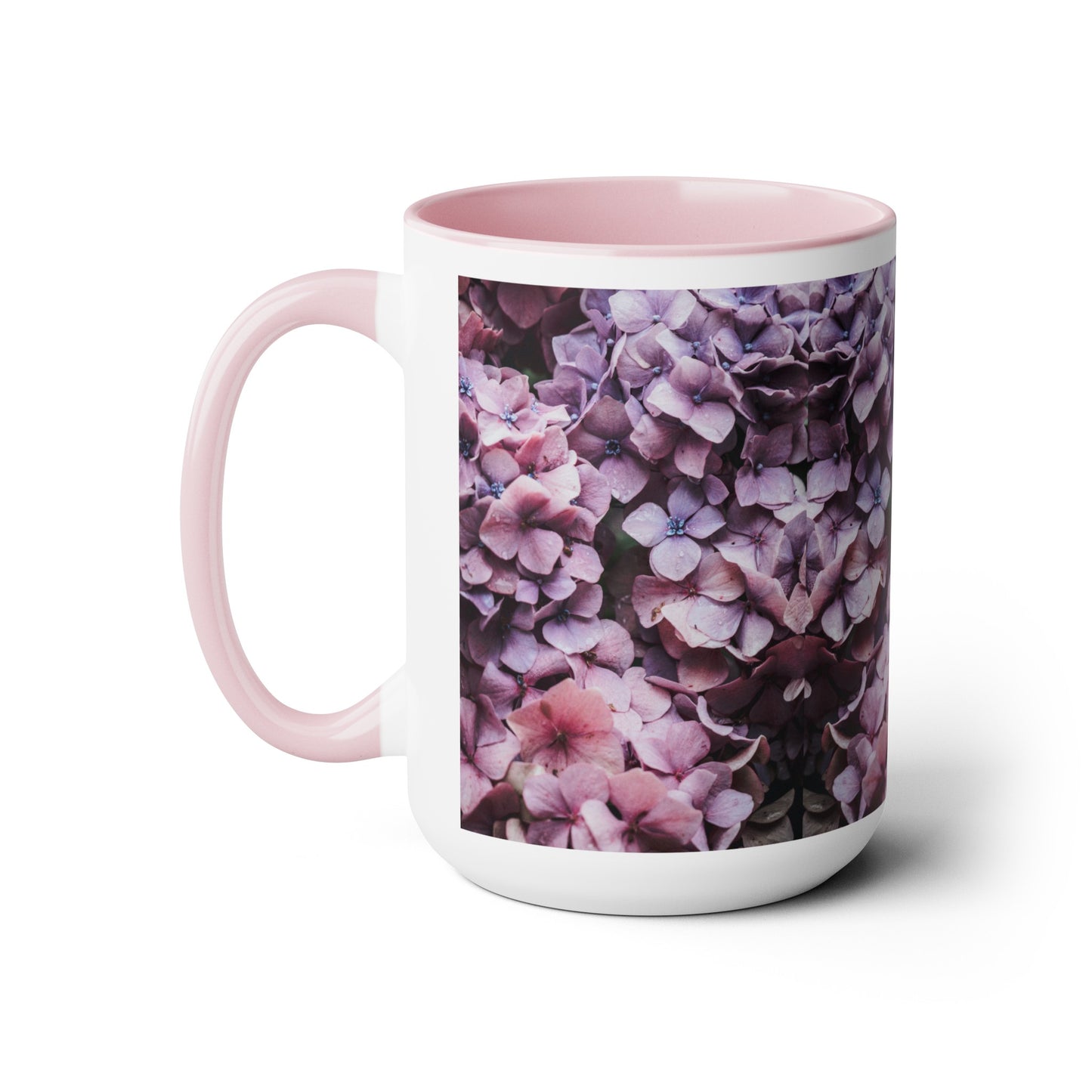 Stunning floral-inspired coffee mug, 15oz