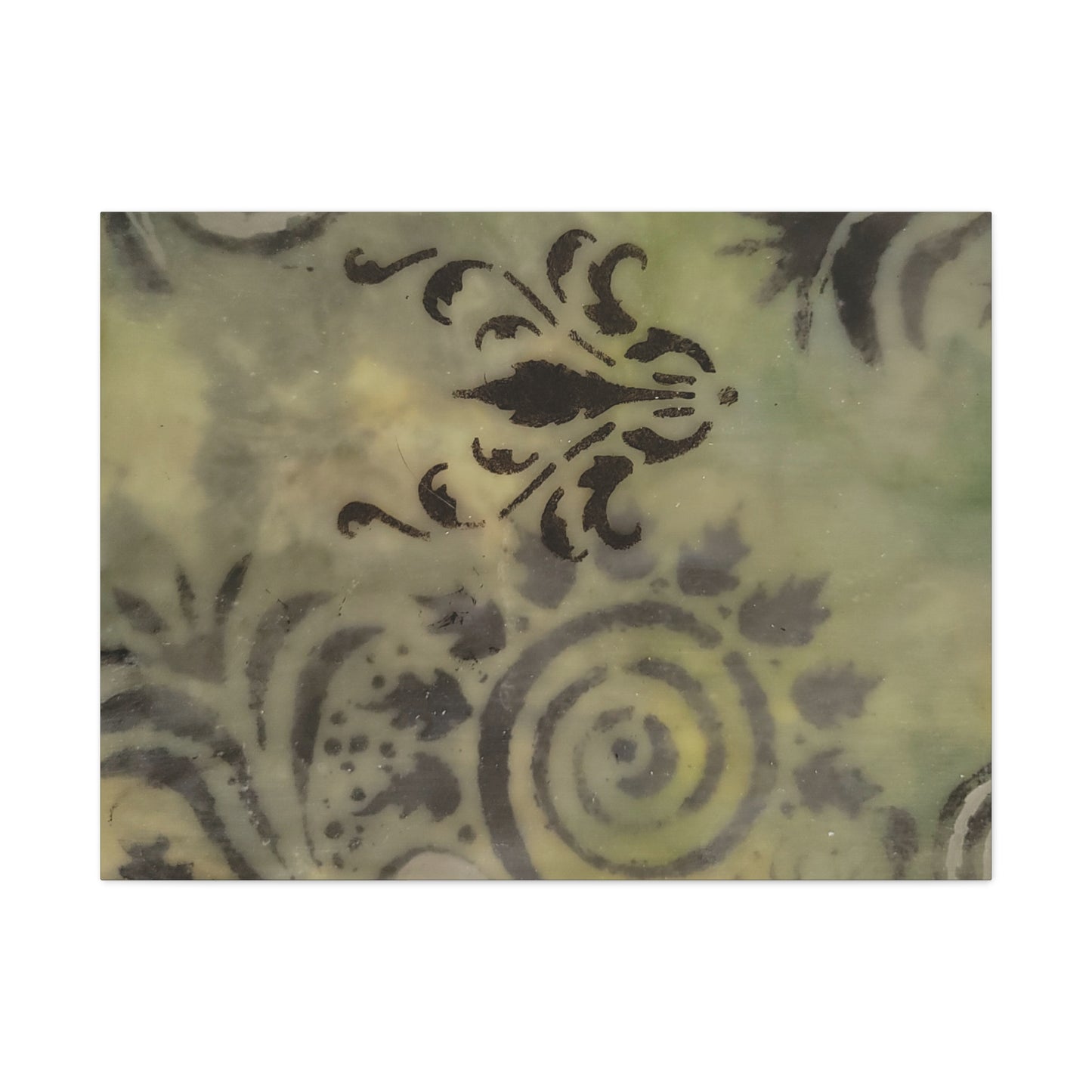 Nature-Inspired Stretched Canvas Art - Elegant Swirls and Patterns