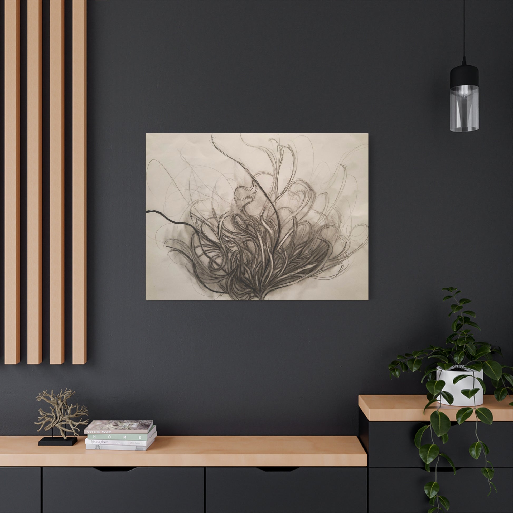 Canvas Art Print - Nature Drawing by Lisa Jennings