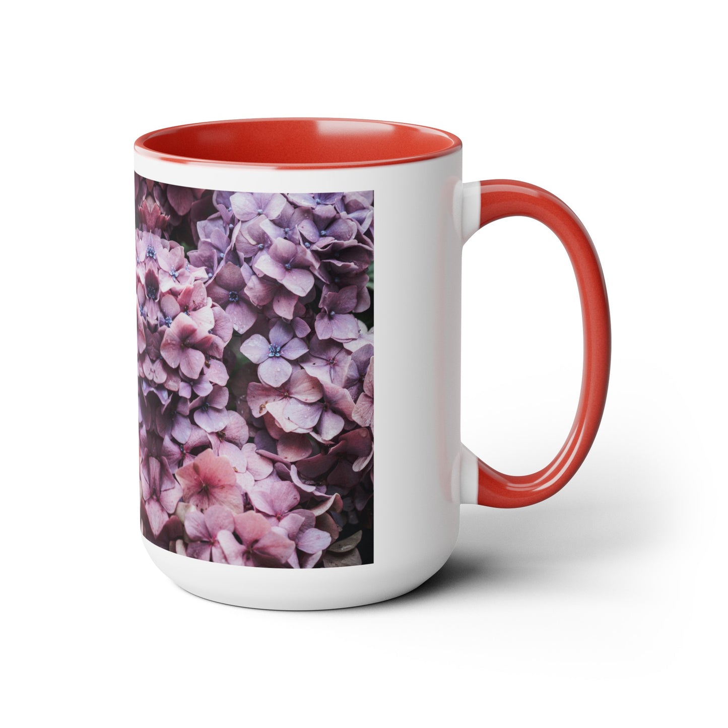 Stunning floral-inspired coffee mug, 15oz