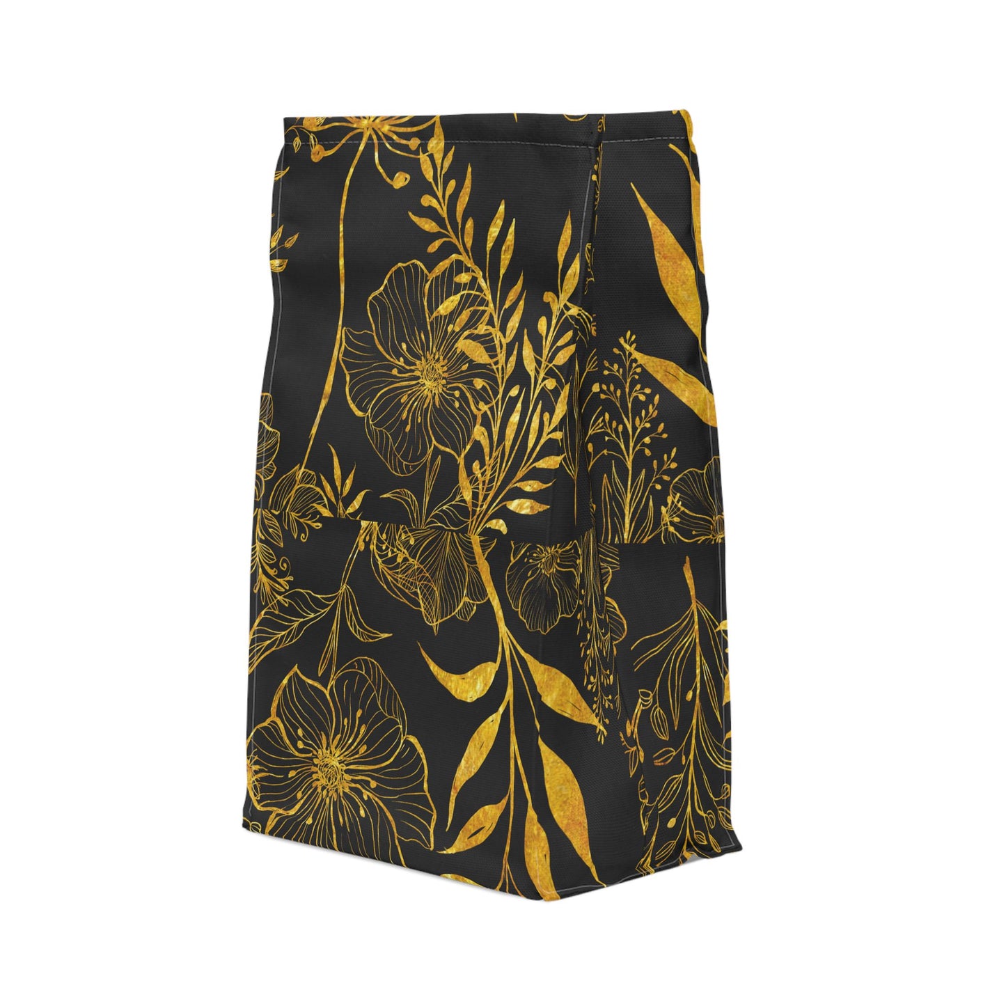 Gold floral Lunch Bag