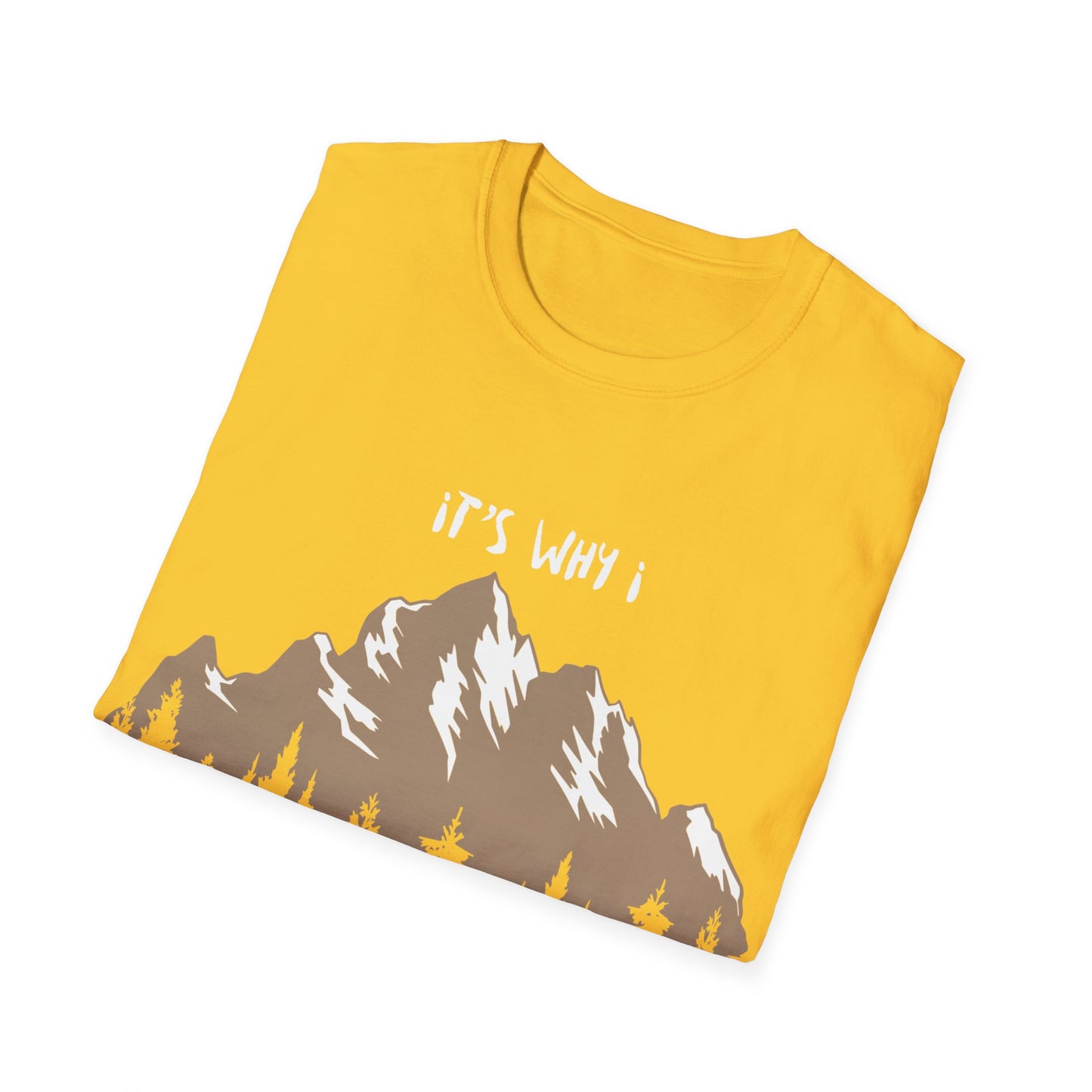 for him, her, daughter, son summer and spring T-Shirt with a mountain design motif