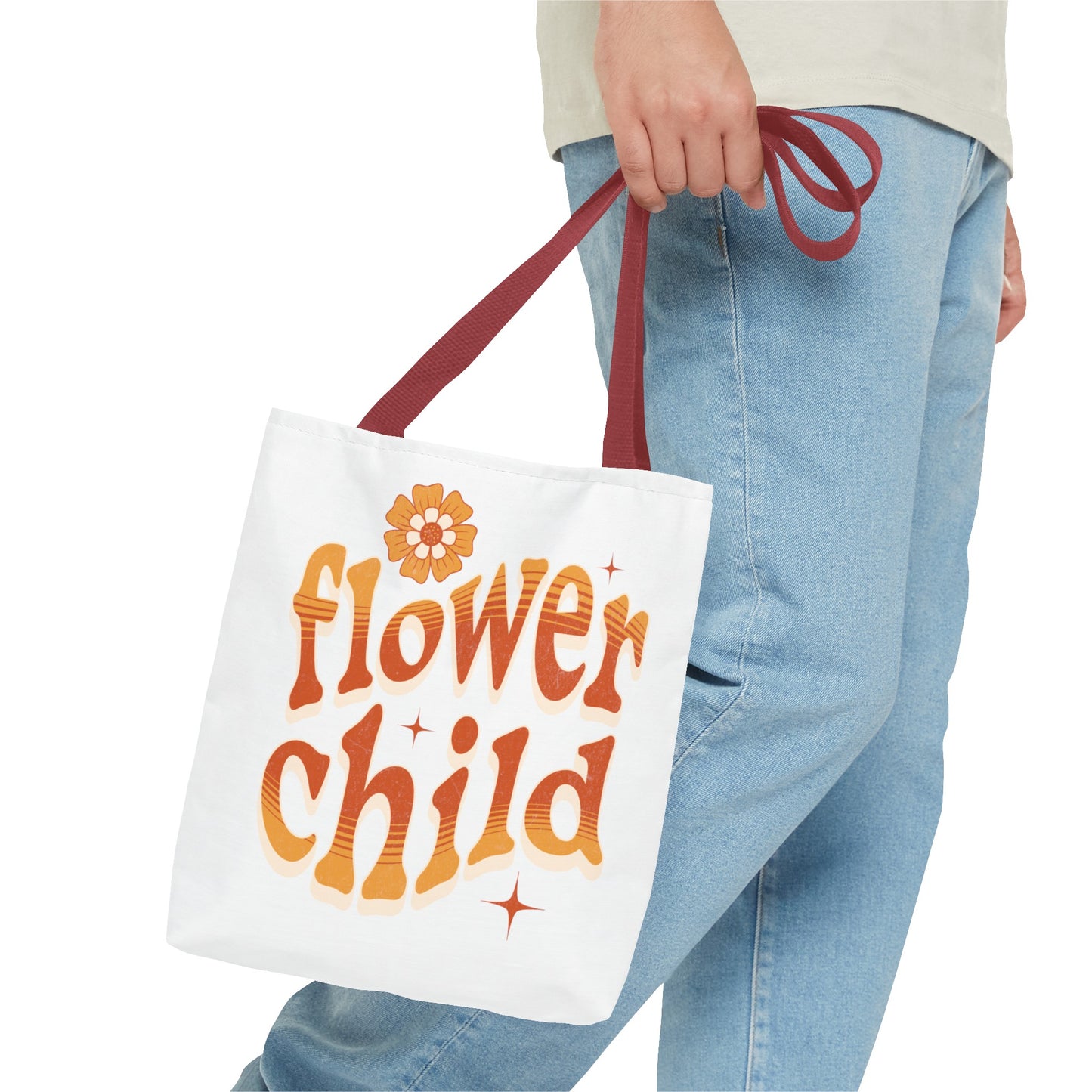 Flower child, mom, daughter, graduate workout Tote Bag (AOP)