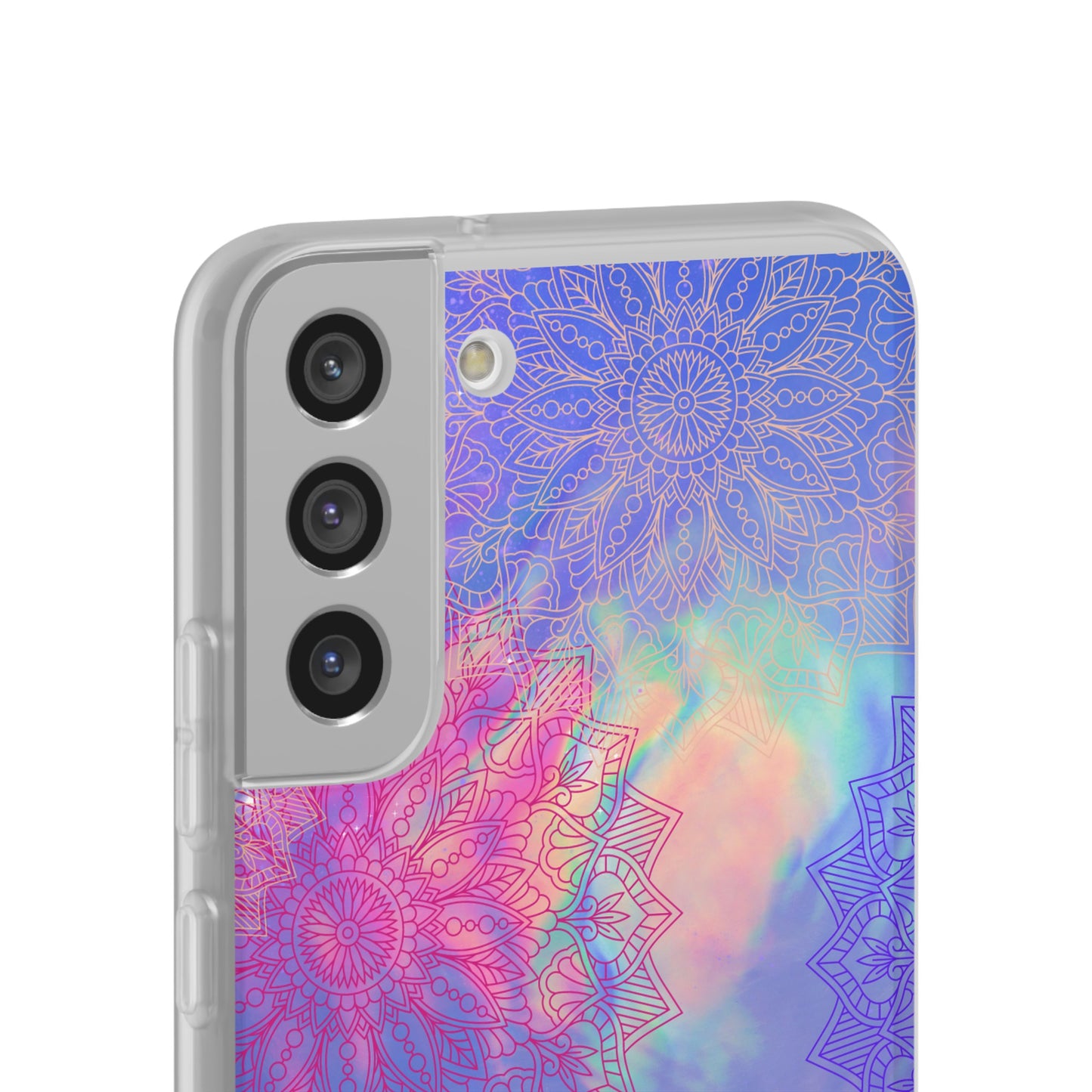 Clear , colorful, Mandala inspired phone Cases