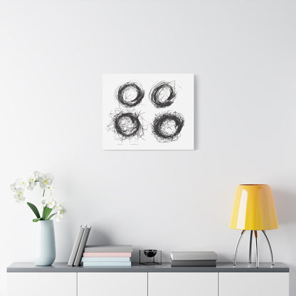Line Drawing Wall Art, Modern Minimalist Decor, Home Office Artwork, Gift for Art Lovers, Contemporary Wall Hanging by artist Lisa Jennings