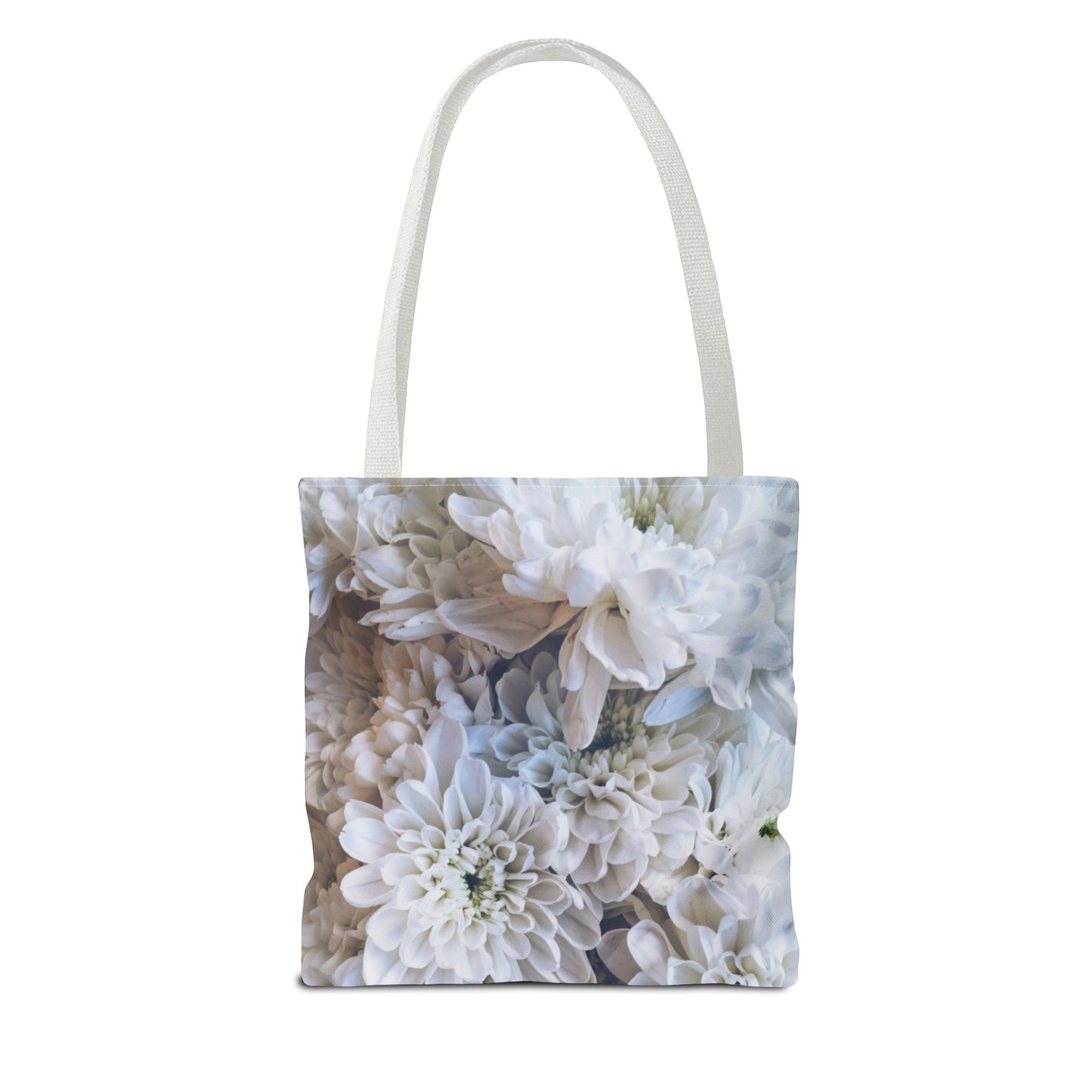 For mom, daughter, floral, White Flowers Tote workout school bag