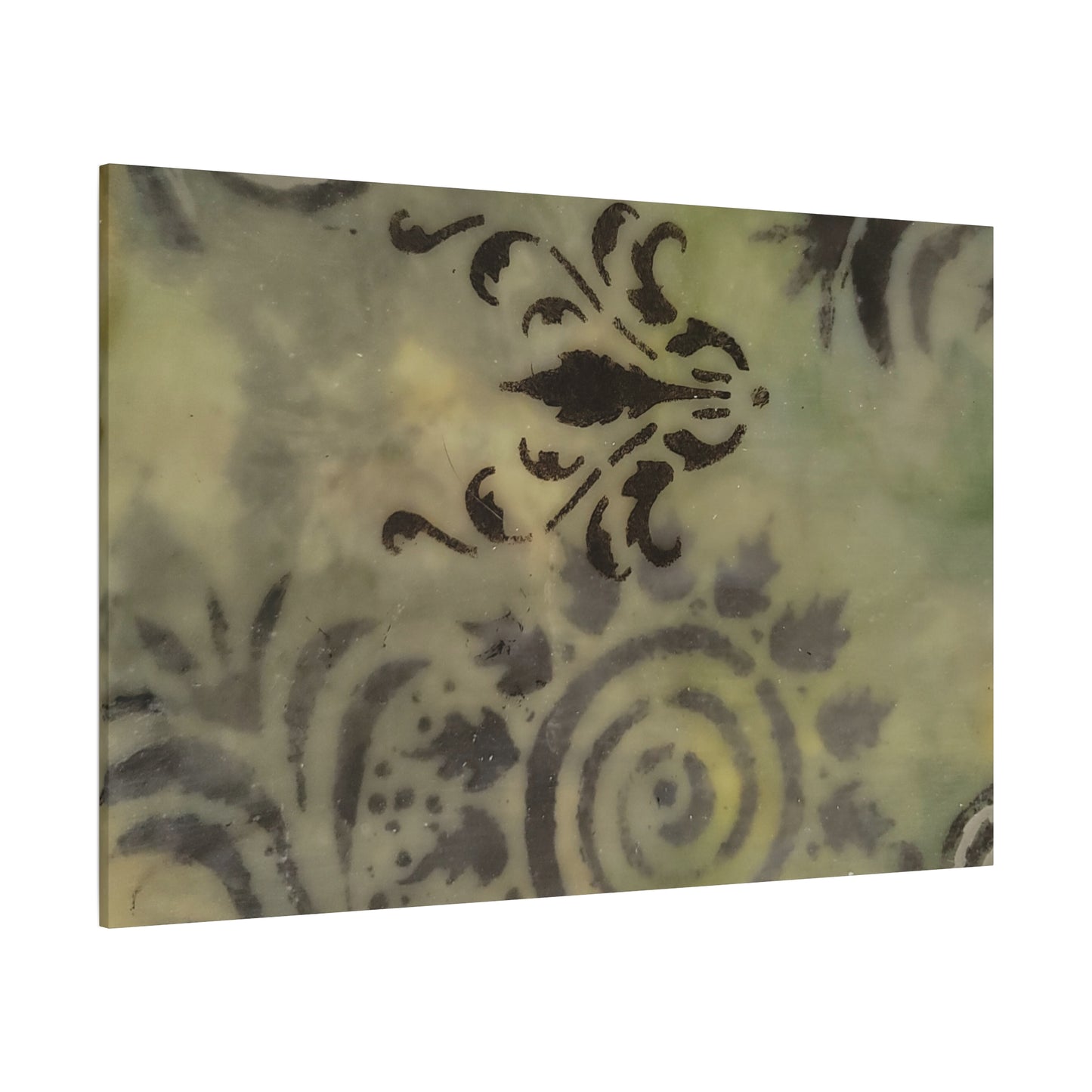 Nature-Inspired Stretched Canvas Art - Elegant Swirls and Patterns