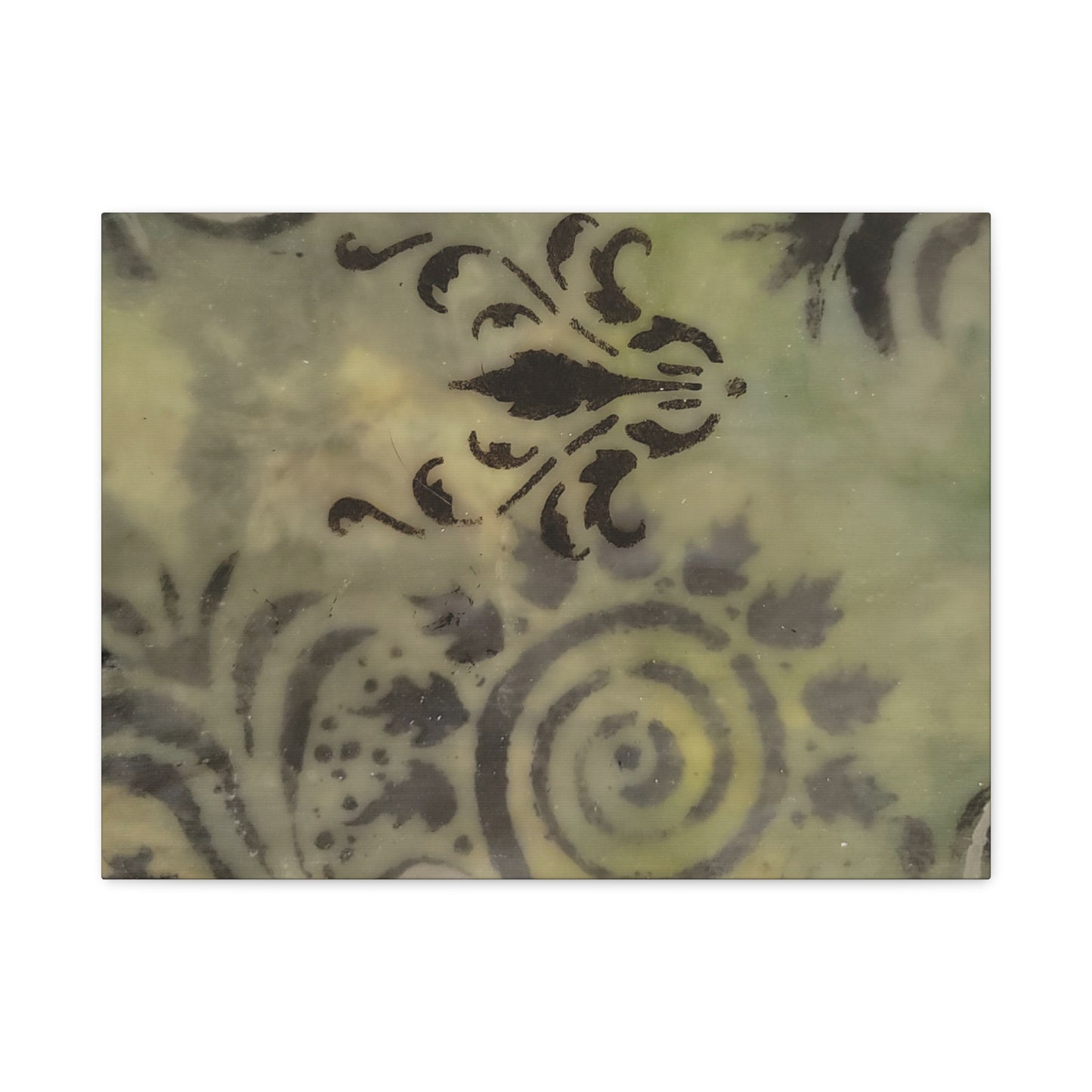 Nature-Inspired Stretched Canvas Art - Elegant Swirls and Patterns