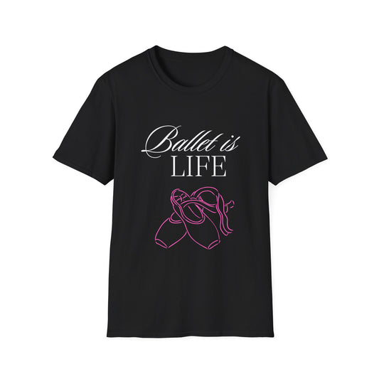 Black Tshirt dance ballet love of ballet T-Shirt dancer