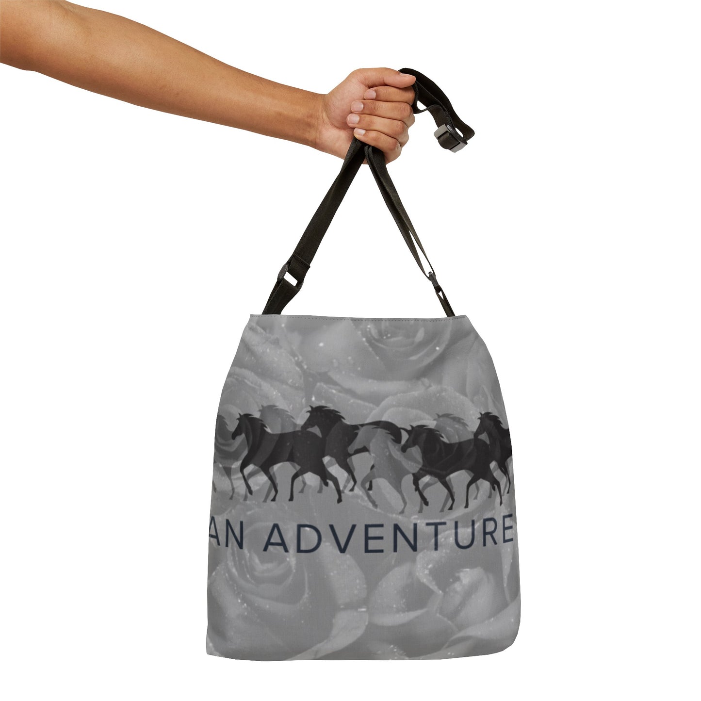 Adjustable Tote Bag  grocery bag horse images