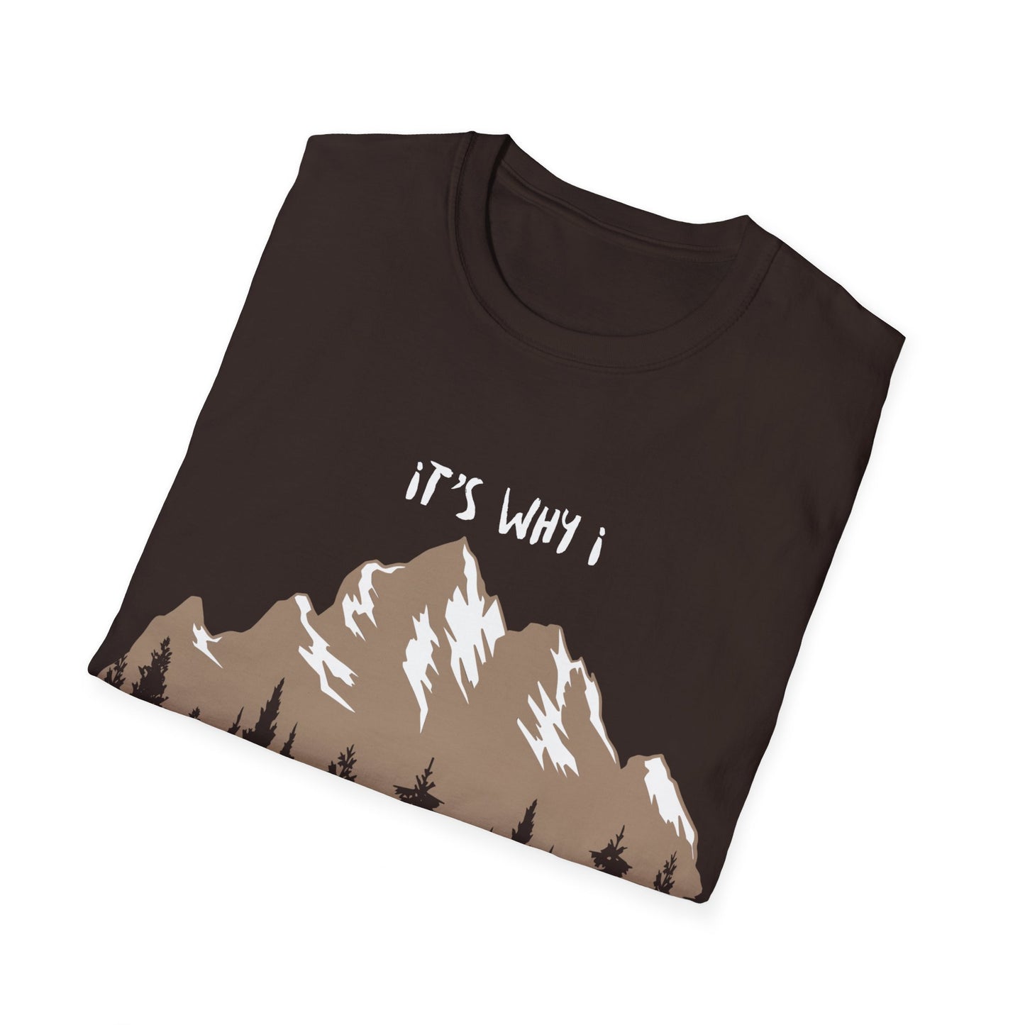 for him, her, daughter, son summer and spring T-Shirt with a mountain design motif