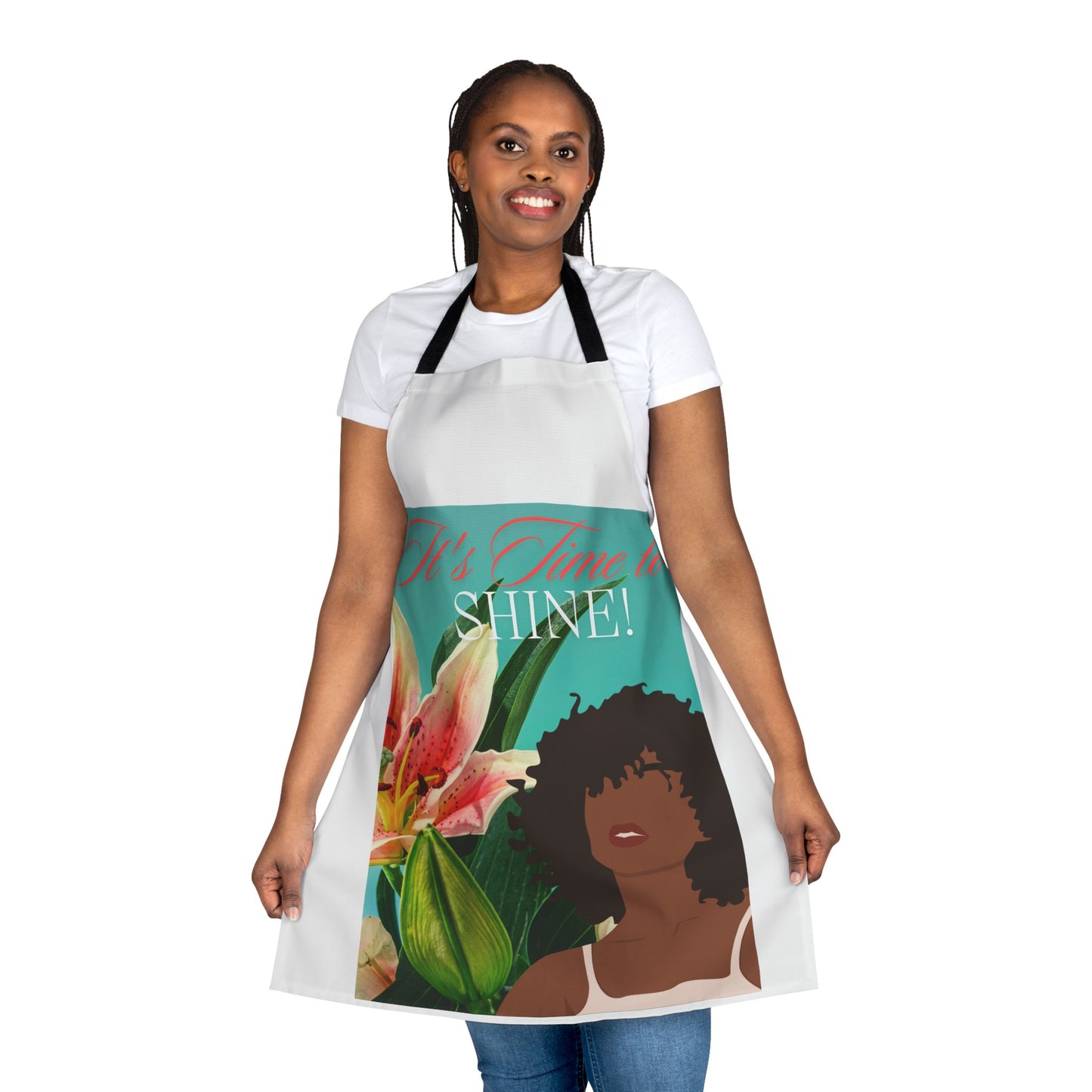 Celebration apron with colorful images