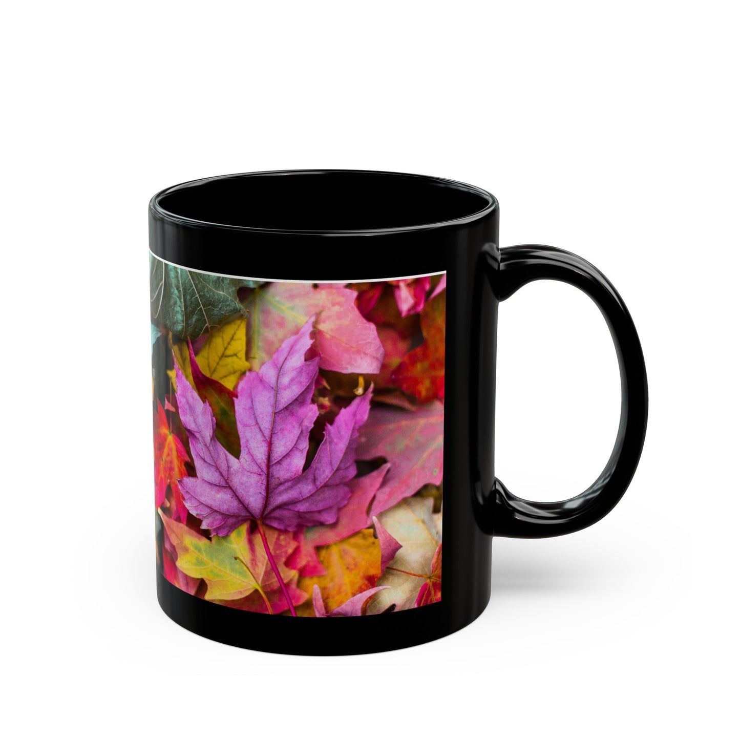 Autumn - Inspired Black, Ceramic Coffee Mug (11oz, 15oz)