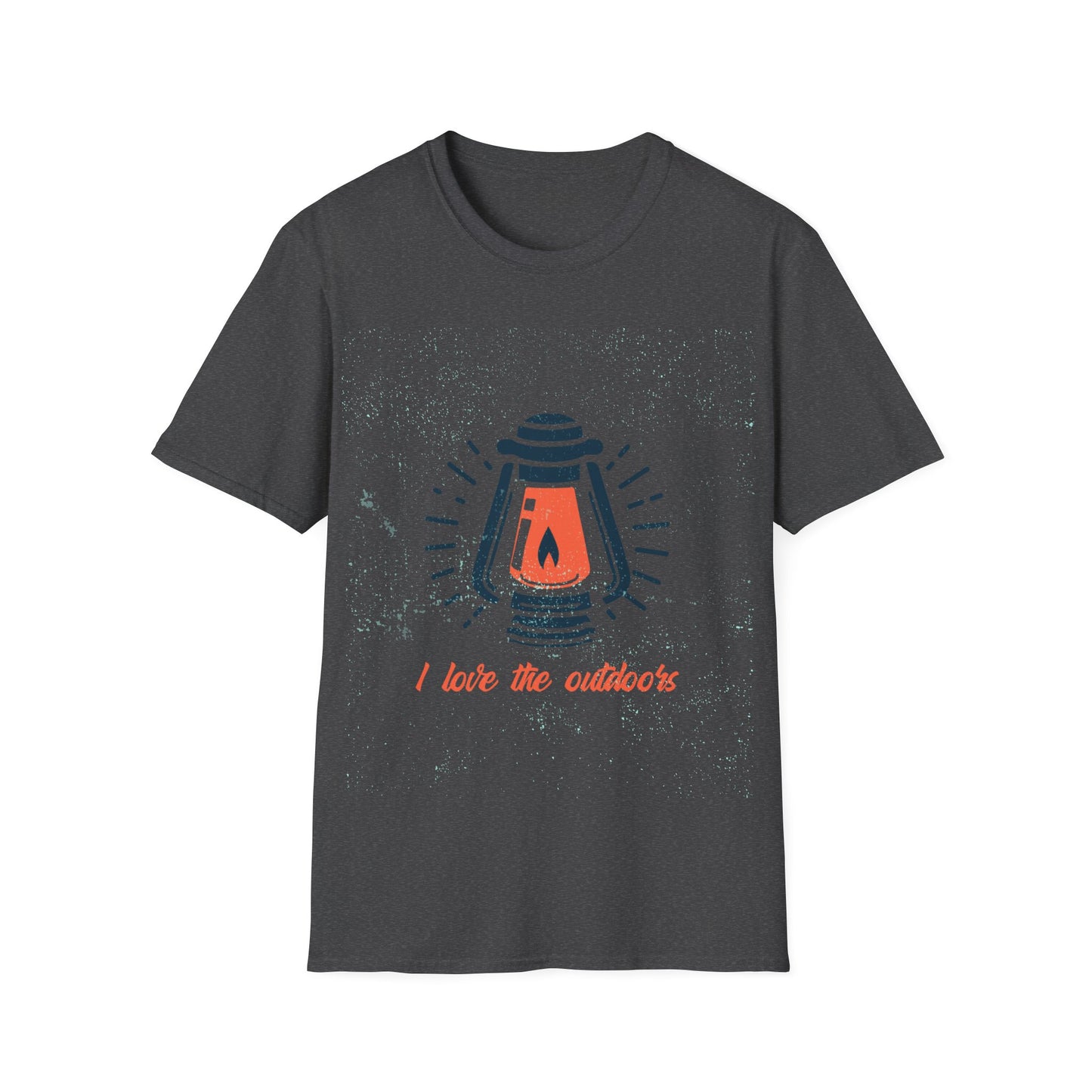 LOVE NATURE, HIKING, CAMPING T-Shirt with an outdoor lantern, scouts, all  theme