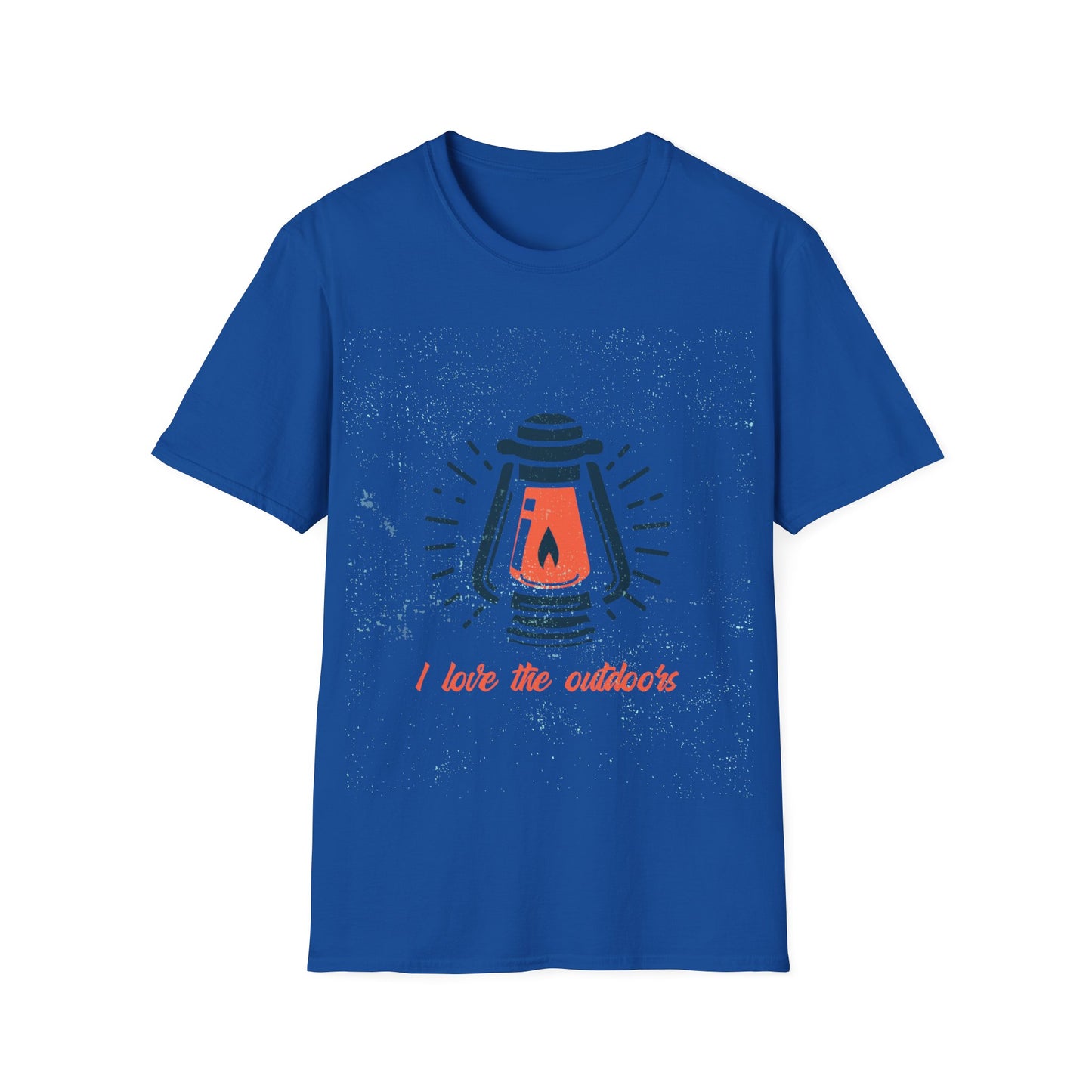 LOVE NATURE, HIKING, CAMPING T-Shirt with an outdoor lantern, scouts, all  theme