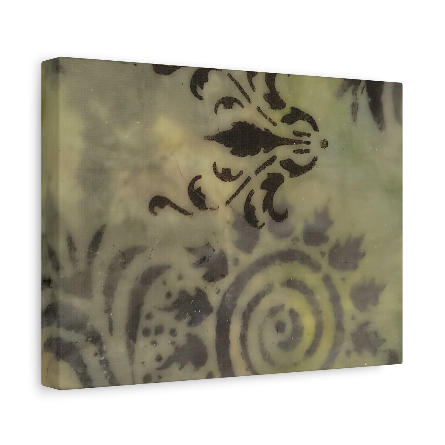 Nature-Inspired Stretched Canvas Art - Elegant Swirls and Patterns