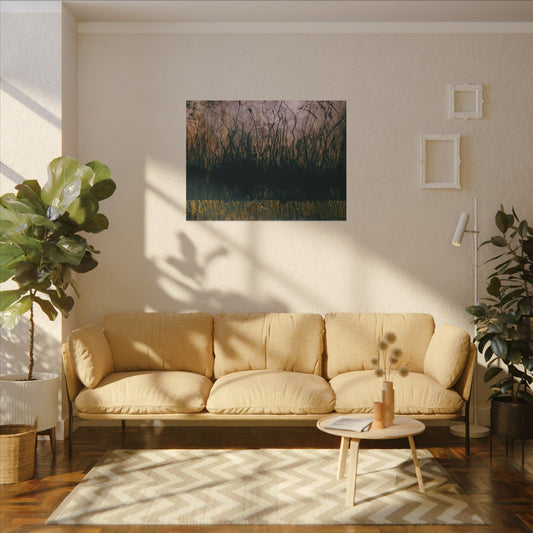 Encaustic Abstract Nature Canvas by artist Lisa Jennings- Wall Art - Multi-Size Matte Print
