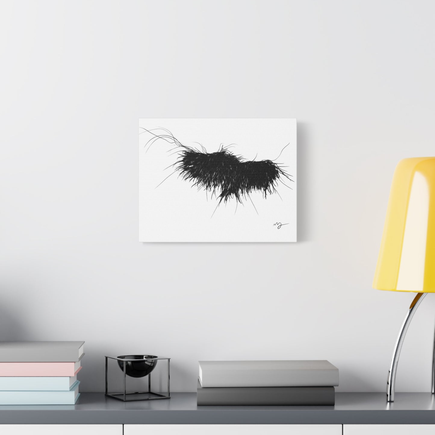 Canvas Print - Abstract Line Drawing Birds in Flight by Lisa Jennings