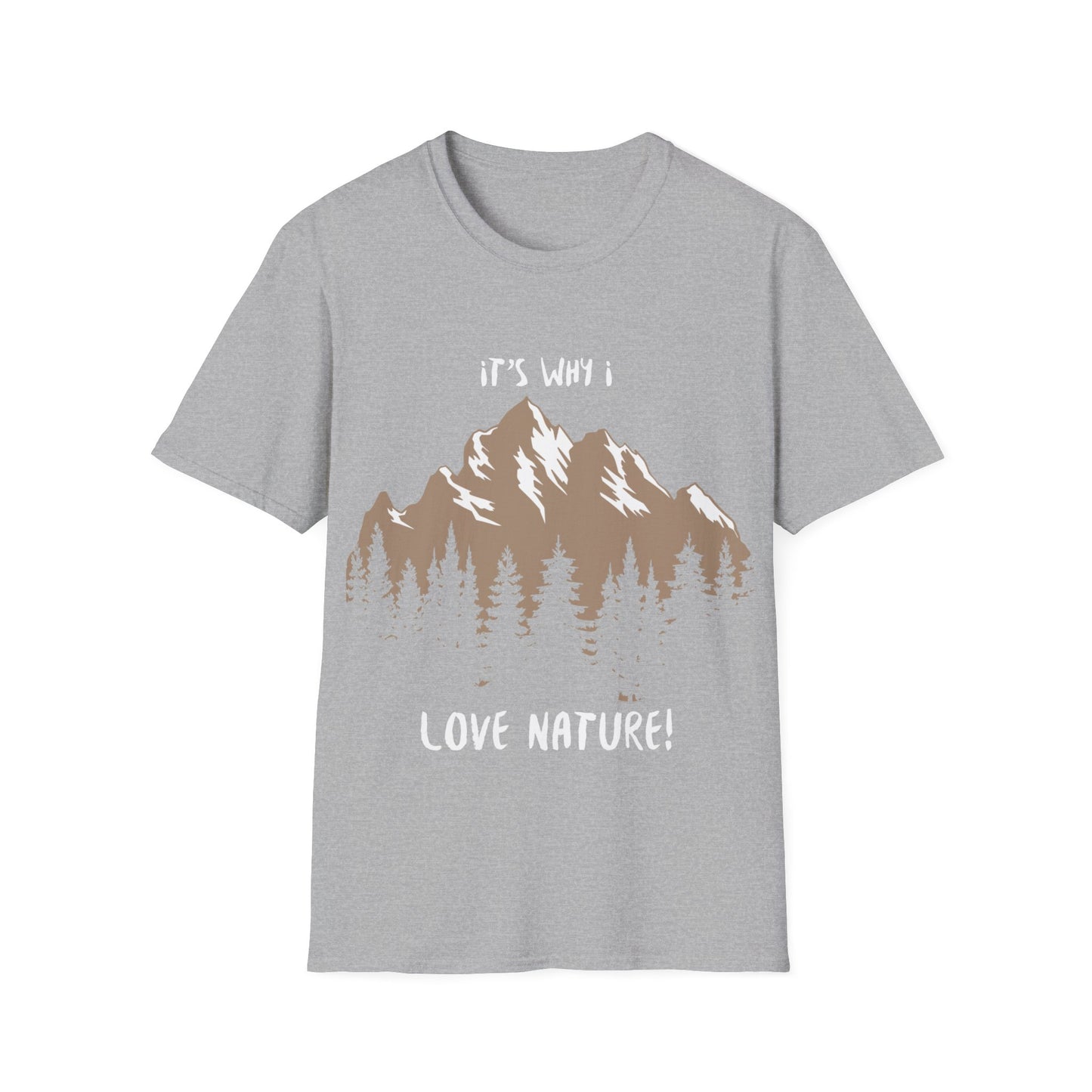 for him, her, daughter, son summer and spring T-Shirt with a mountain design motif