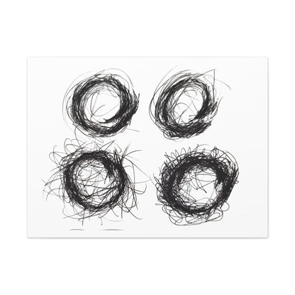 Line Drawing Wall Art, Modern Minimalist Decor, Home Office Artwork, Gift for Art Lovers, Contemporary Wall Hanging by artist Lisa Jennings