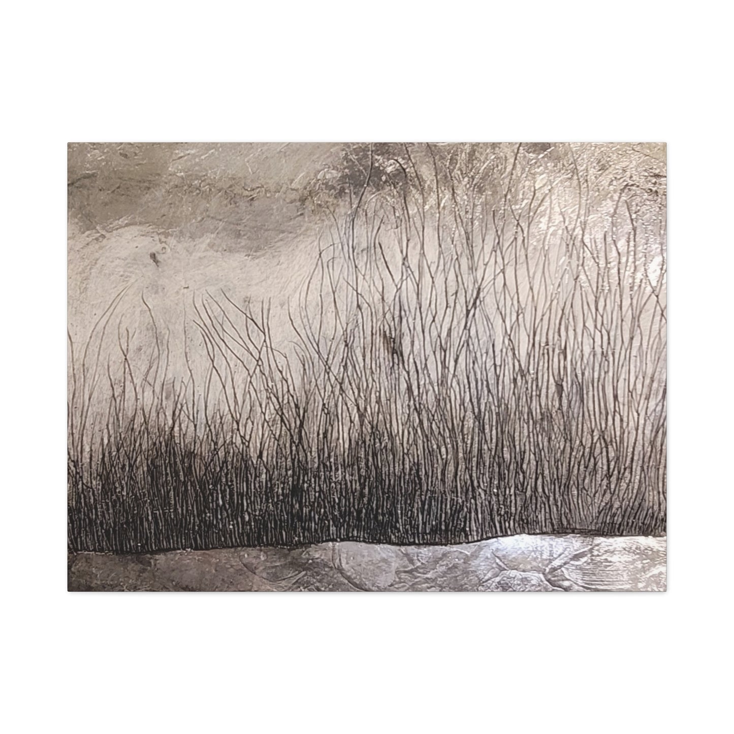 Encaustic Landscape Wall Art, Abstract Nature Decor, Modern Home Accent, Minimalist Design, Perfect for Living Room, Office, Gallery