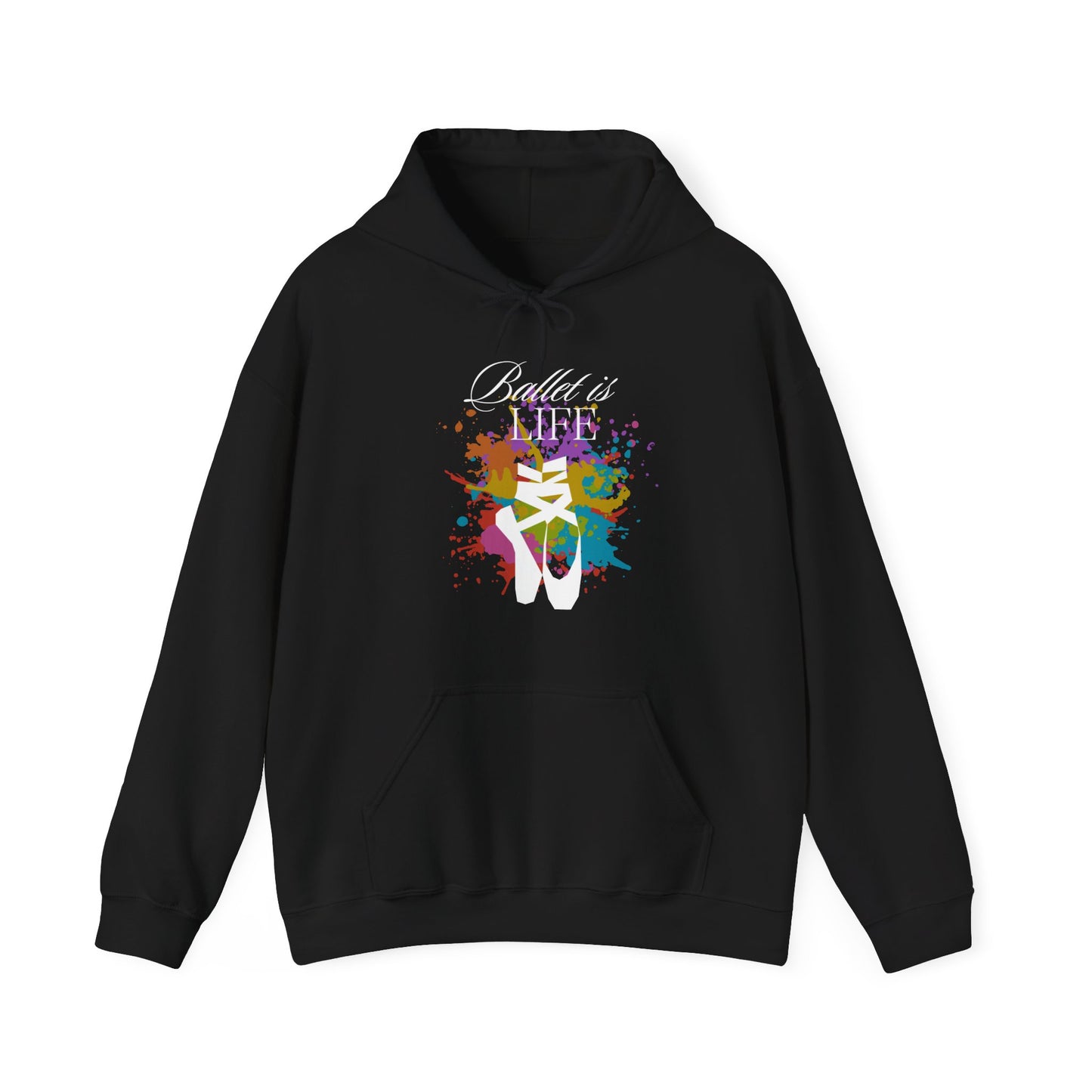 Black love of ballet warm hoodie  Hooded Sweatshirt