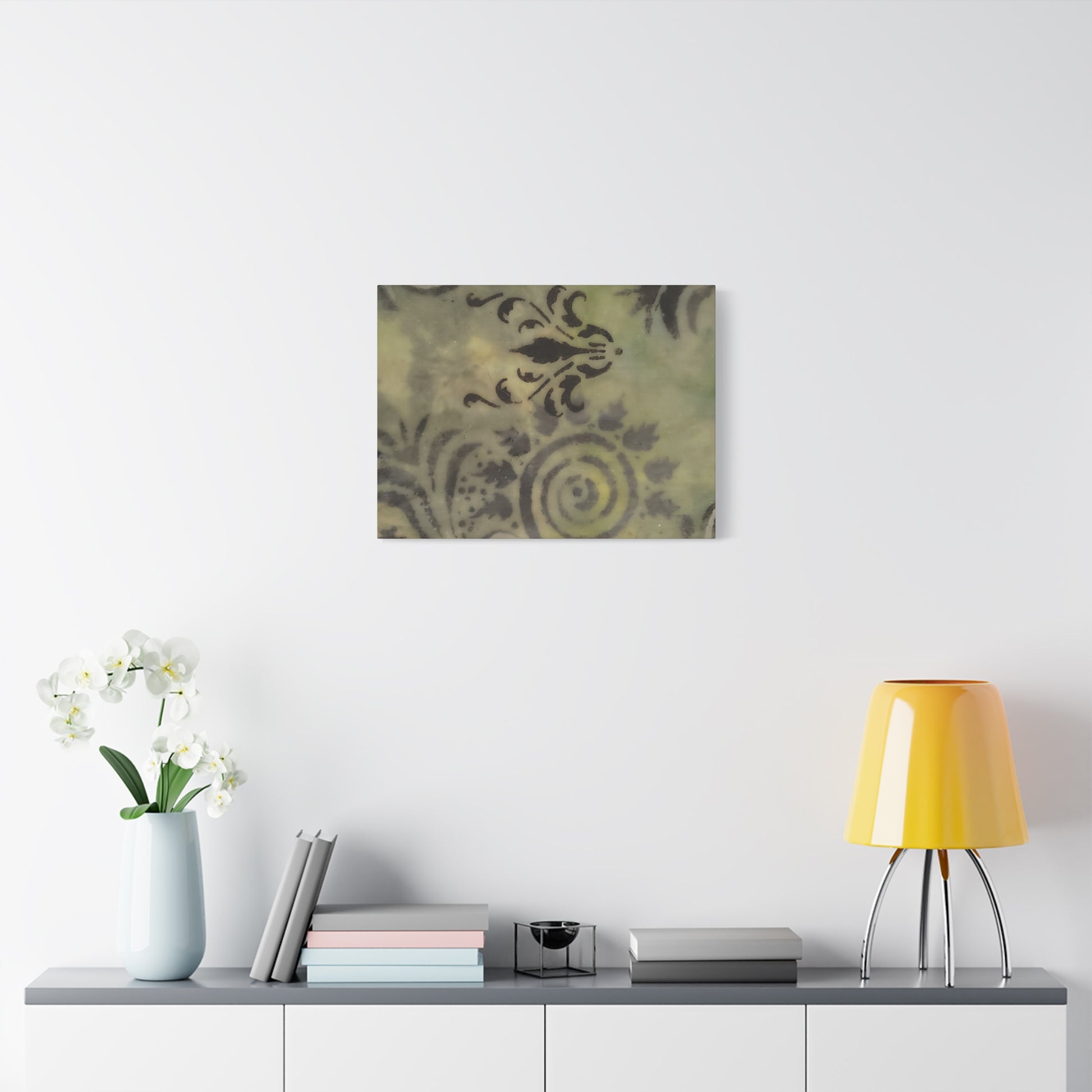 Canvas Print inspired by  Nature -Encaustic Painting by Lisa Jennings