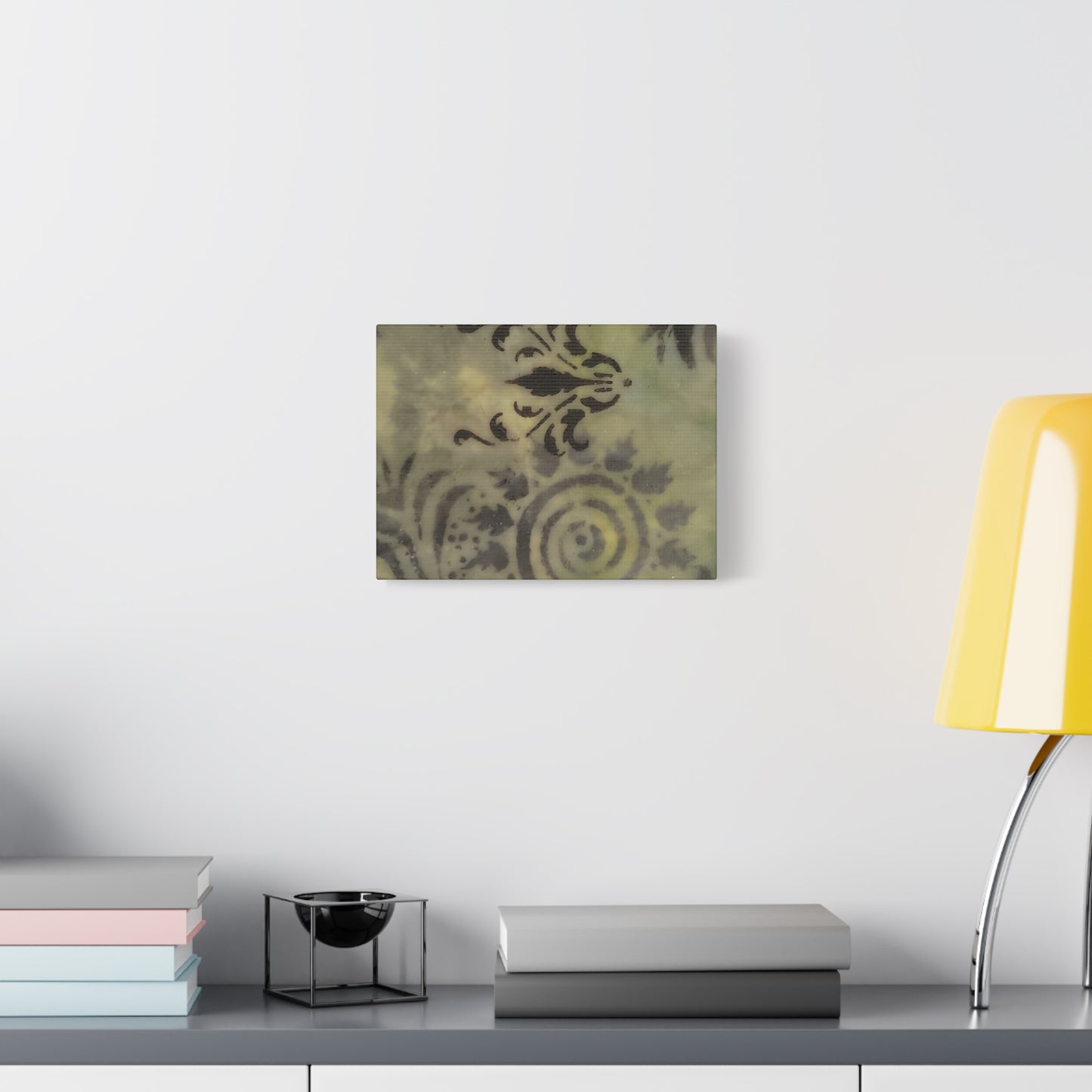 Nature-Inspired Stretched Canvas Art - Elegant Swirls and Patterns