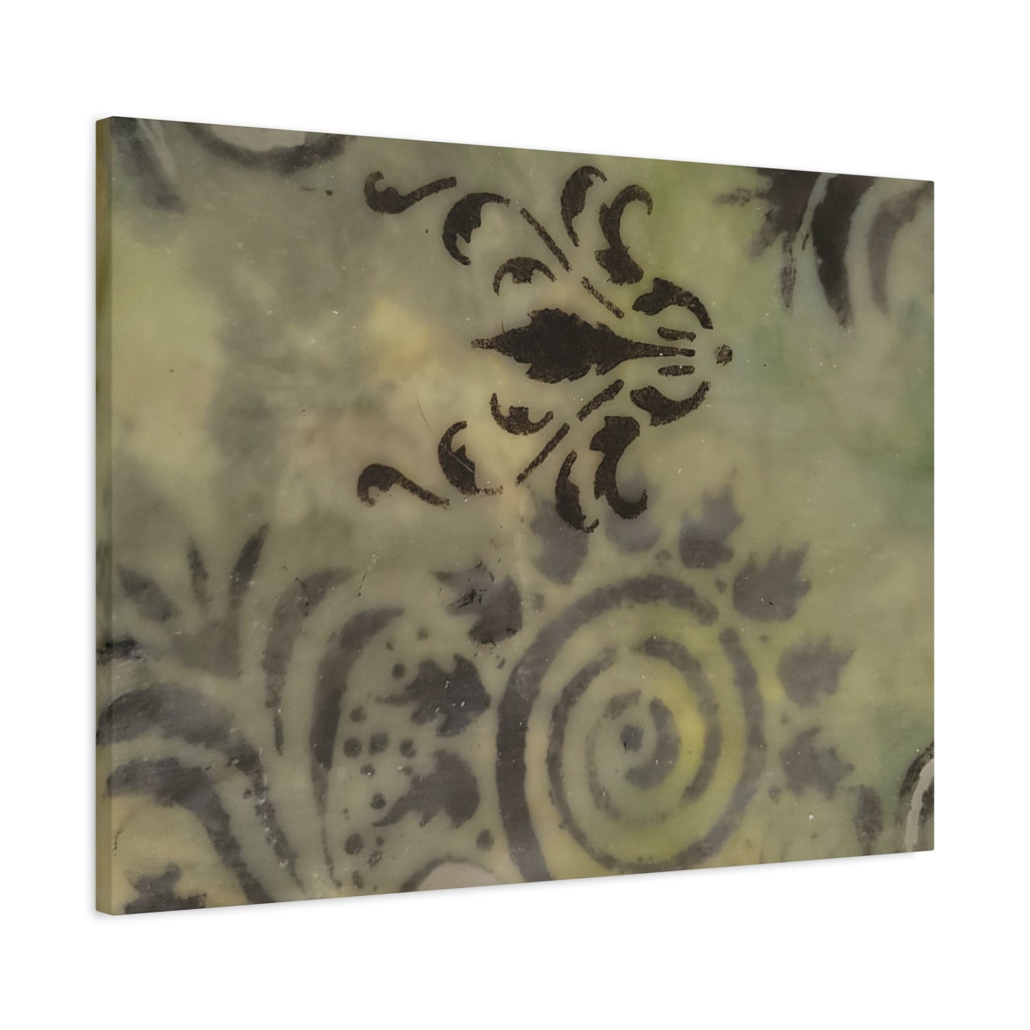 Nature-Inspired Stretched Canvas Art - Elegant Swirls and Patterns