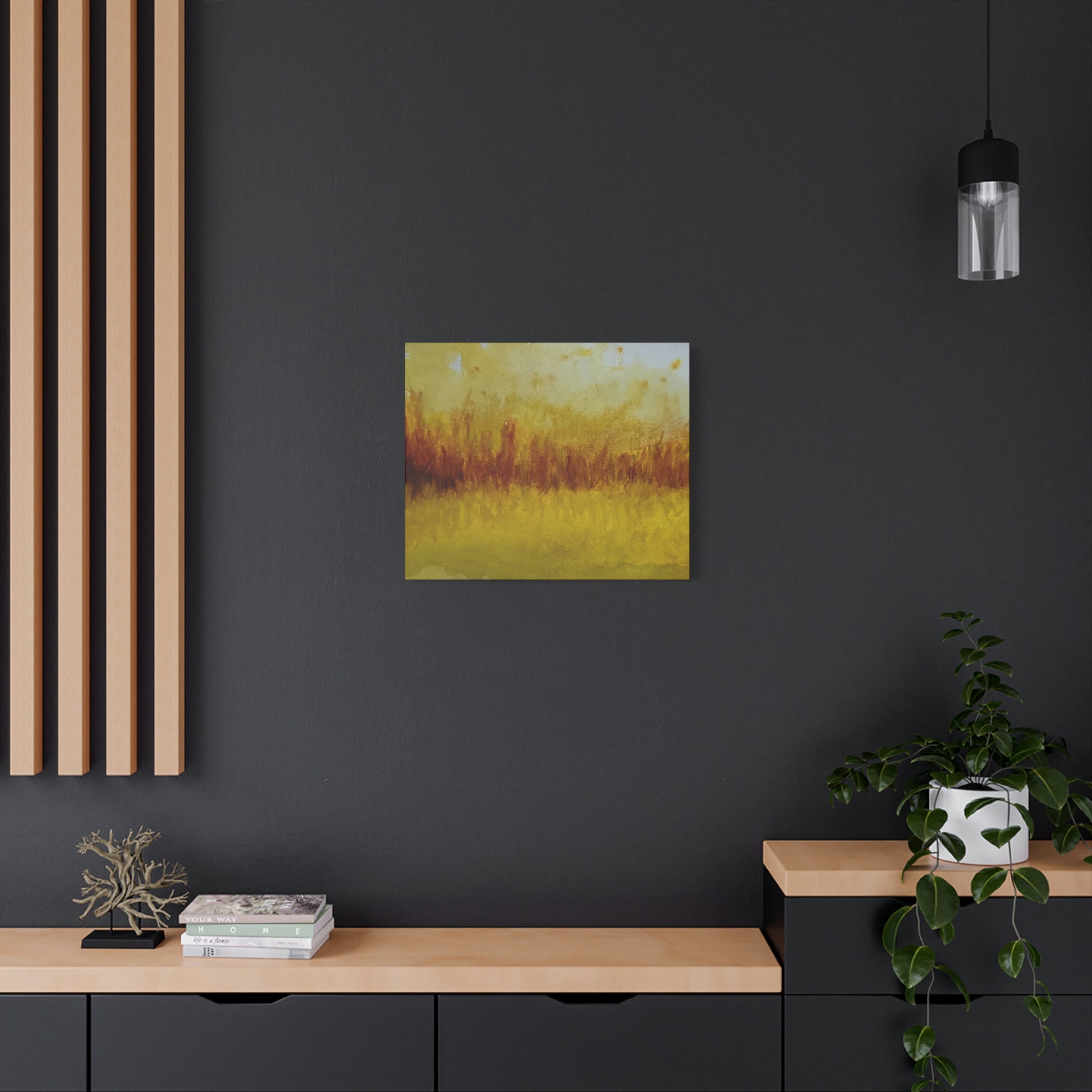 Canvas Wall Art, Abstract Nature Landscape, Home Decor, Modern Artwork, Gift for Art Lovers, Office Decoration