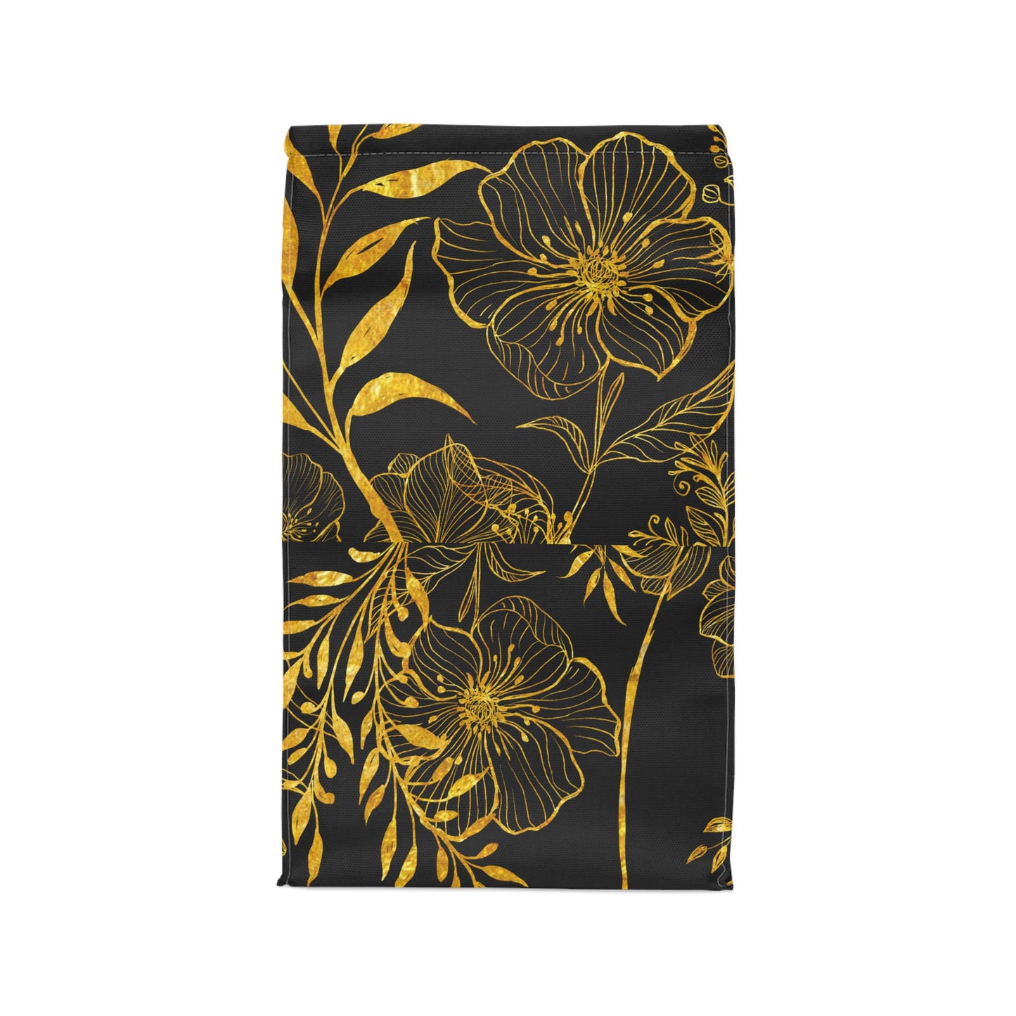 Gold floral Lunch Bag