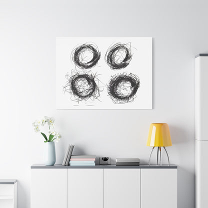 Line Drawing Wall Art, Modern Minimalist Decor, Home Office Artwork, Gift for Art Lovers, Contemporary Wall Hanging by artist Lisa Jennings