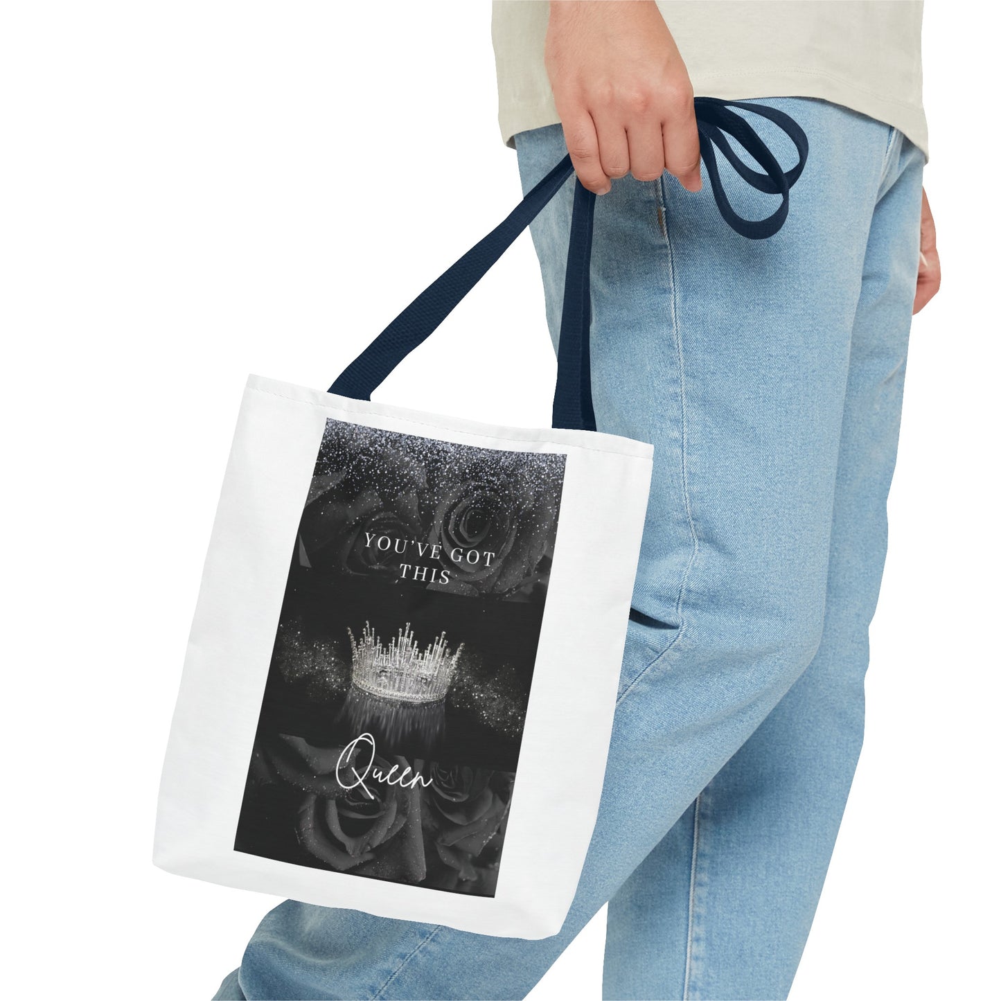 for her, mom, daughter, teen, college graduate Queen Tote Bag (AOP)