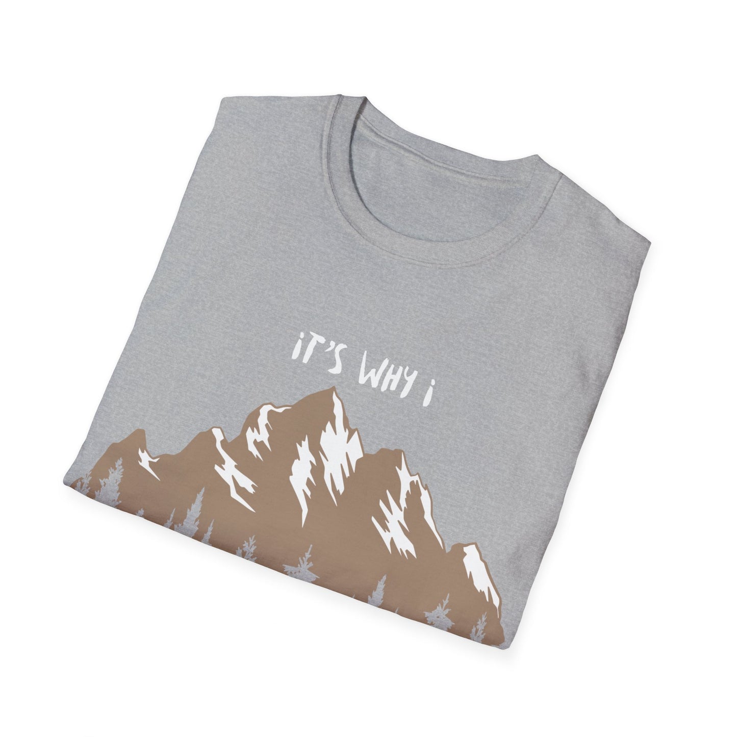 for him, her, daughter, son summer and spring T-Shirt with a mountain design motif