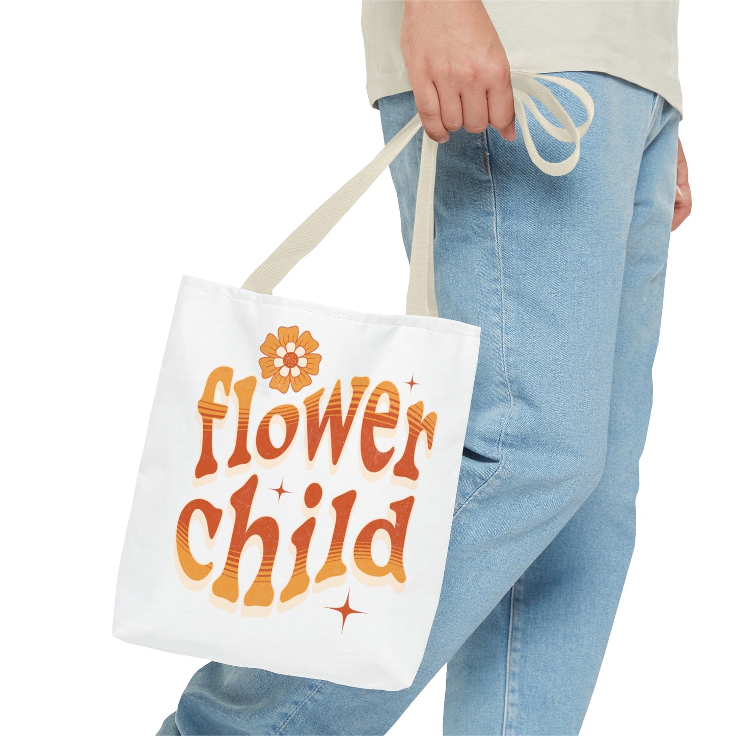 Flower child, mom, daughter, graduate workout Tote Bag (AOP)