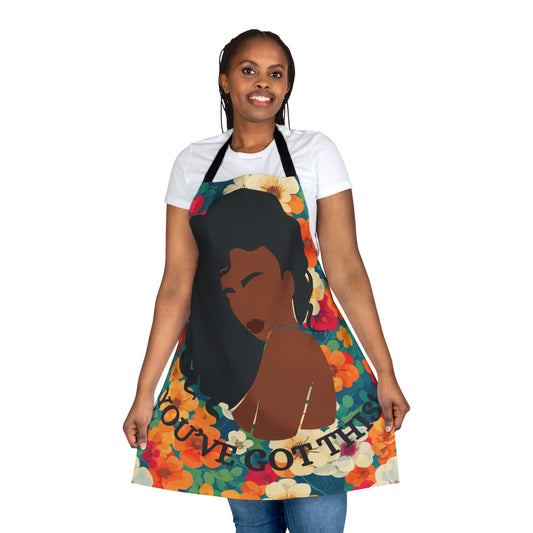 Black woman images on Apron for cook, artist, gardening, crafts