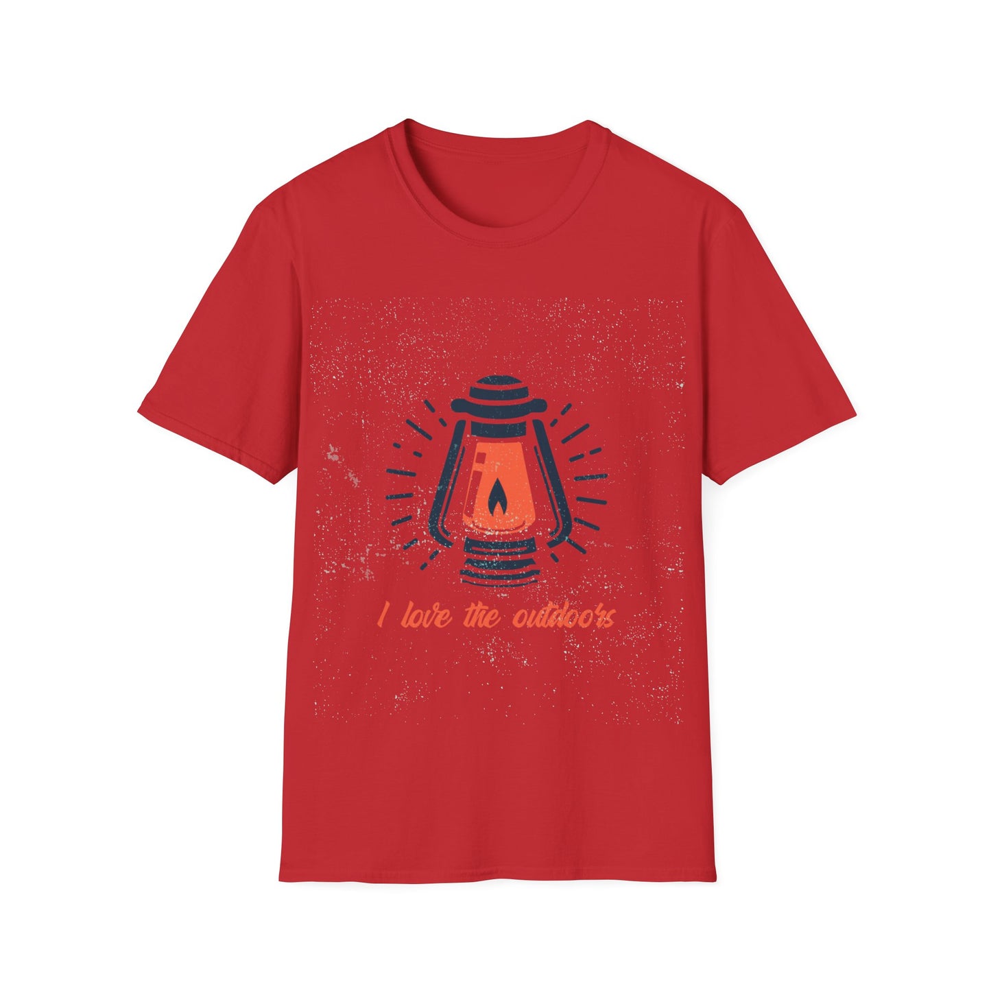 LOVE NATURE, HIKING, CAMPING T-Shirt with an outdoor lantern, scouts, all  theme