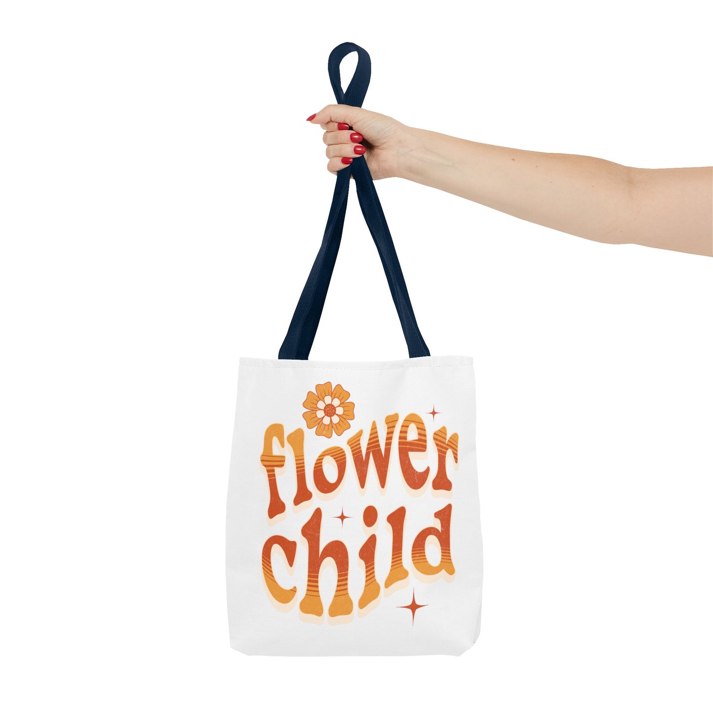 Flower child, mom, daughter, graduate workout Tote Bag (AOP)